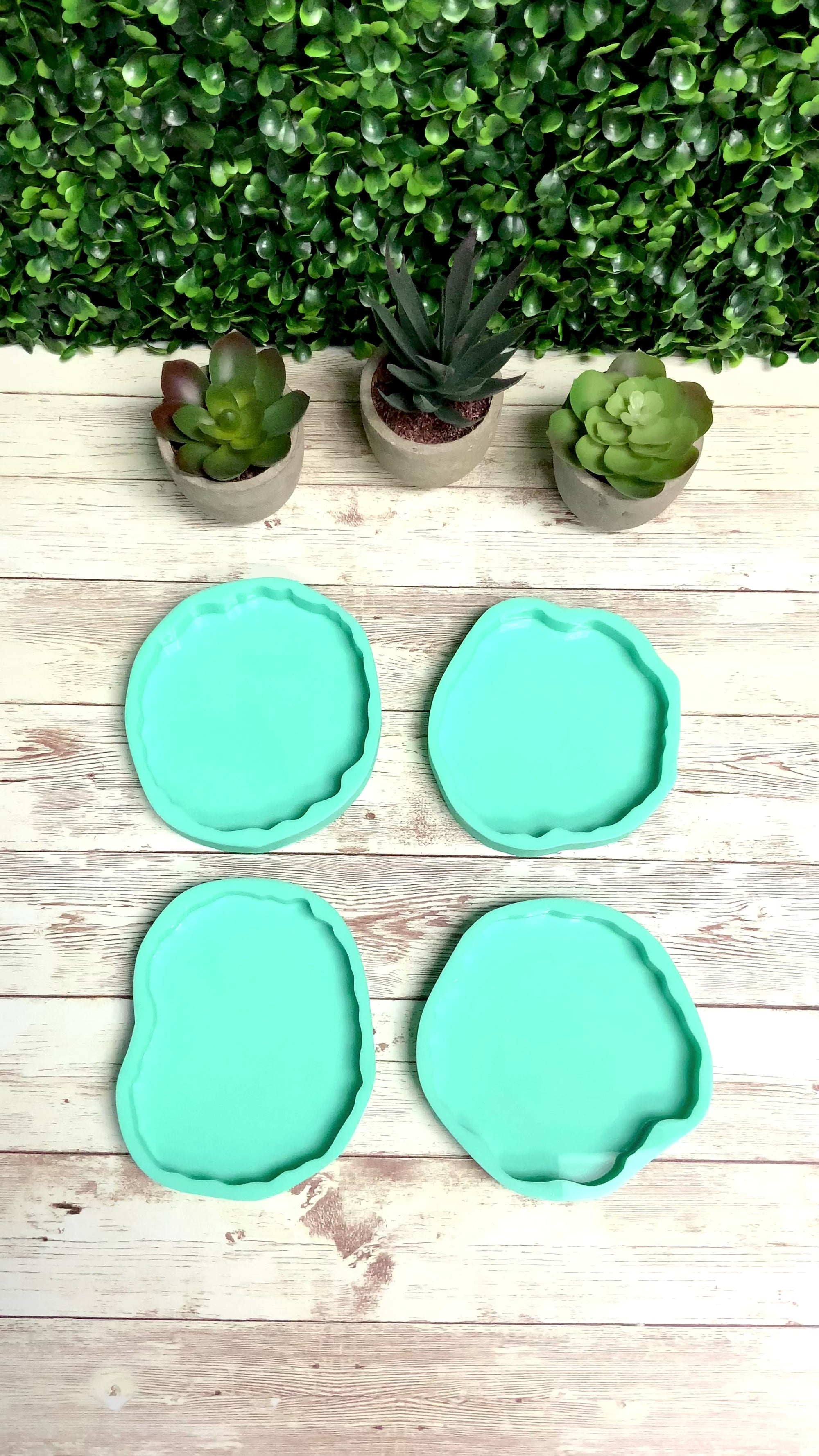 Geode 4” Coaster Molds | 4 Shapes |