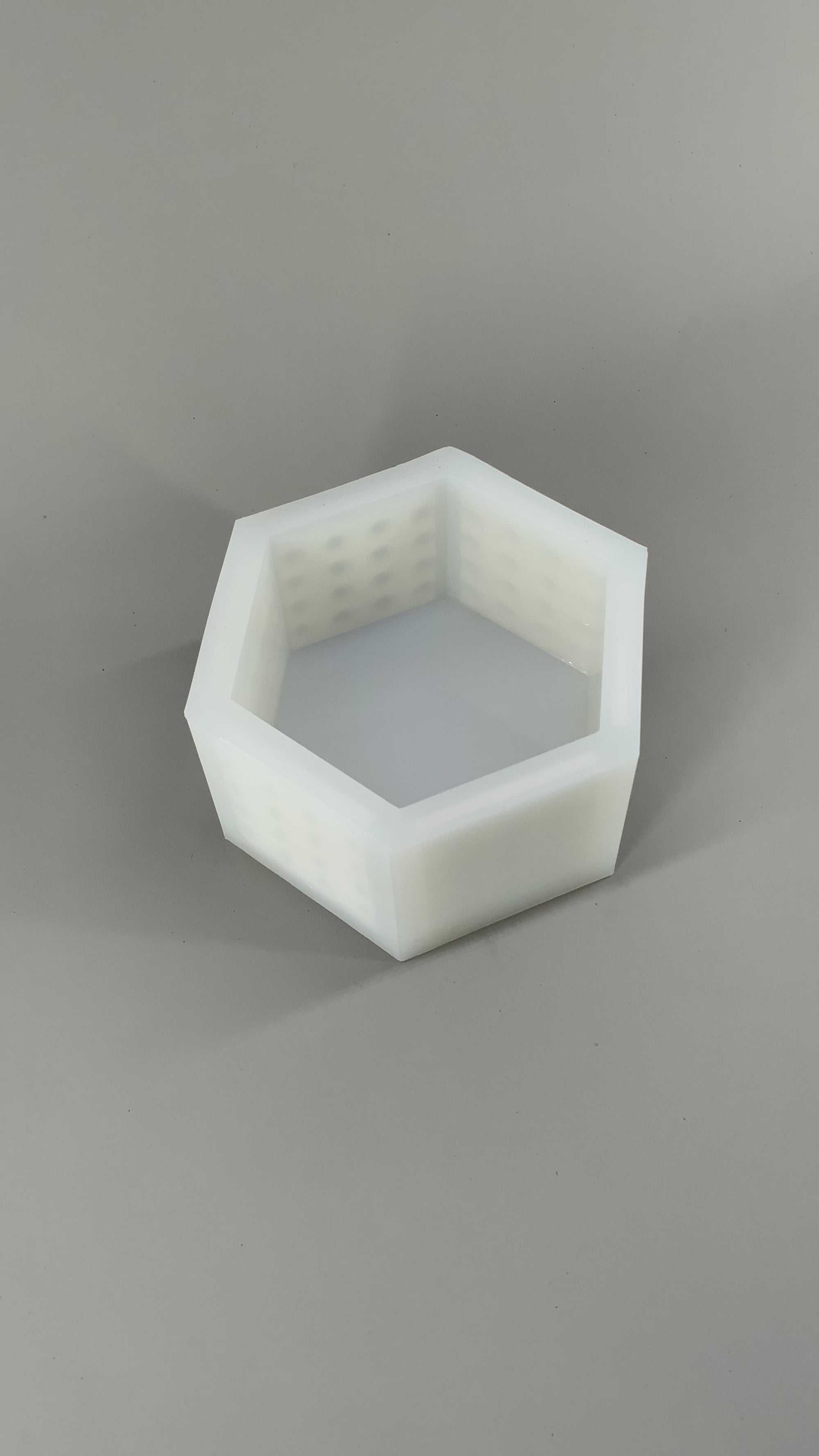 4"x 4.6" x3" Hexagon Silicone Mold