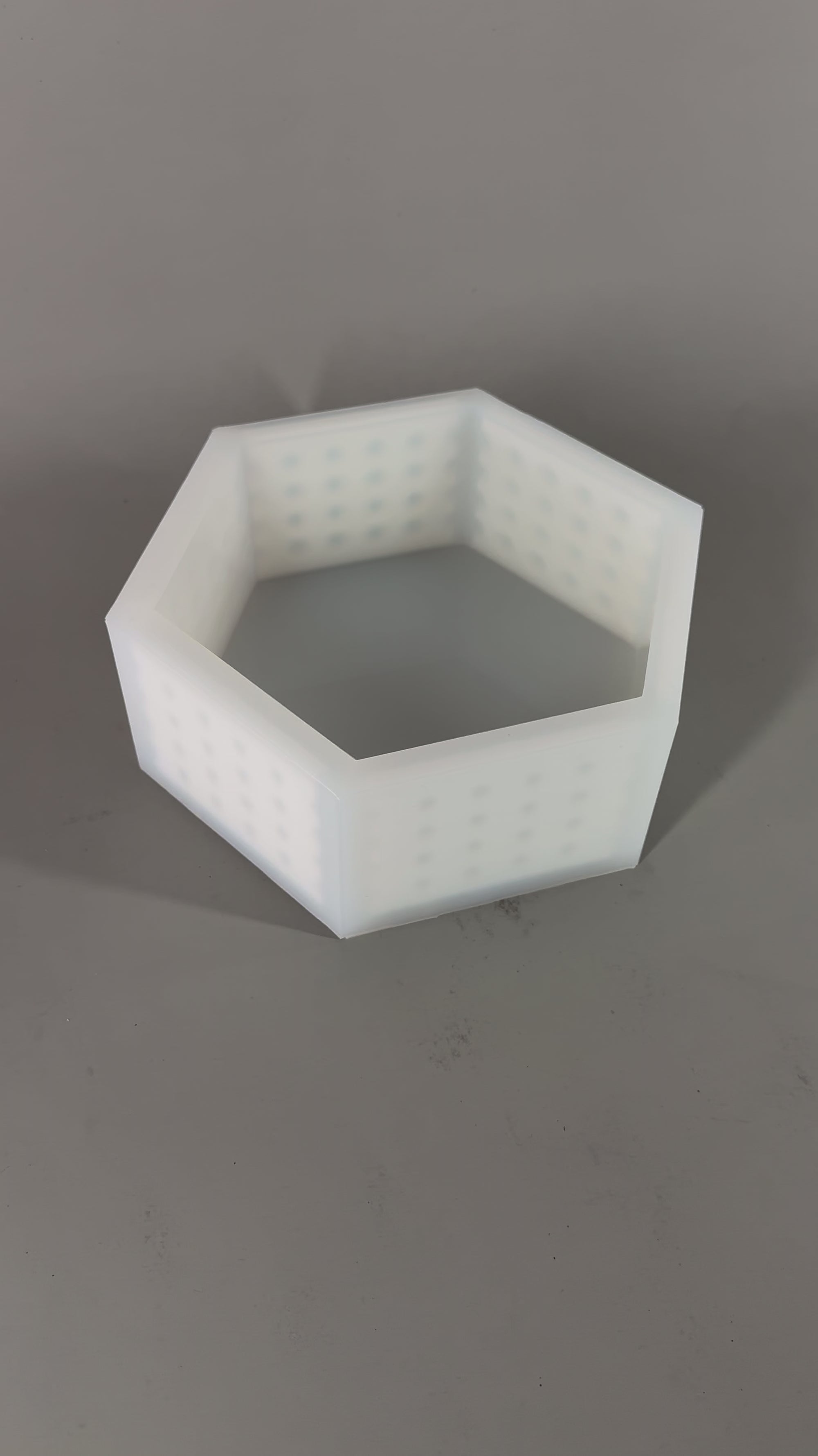 7"x 8.1"x3" Hexagon Silicone Mold