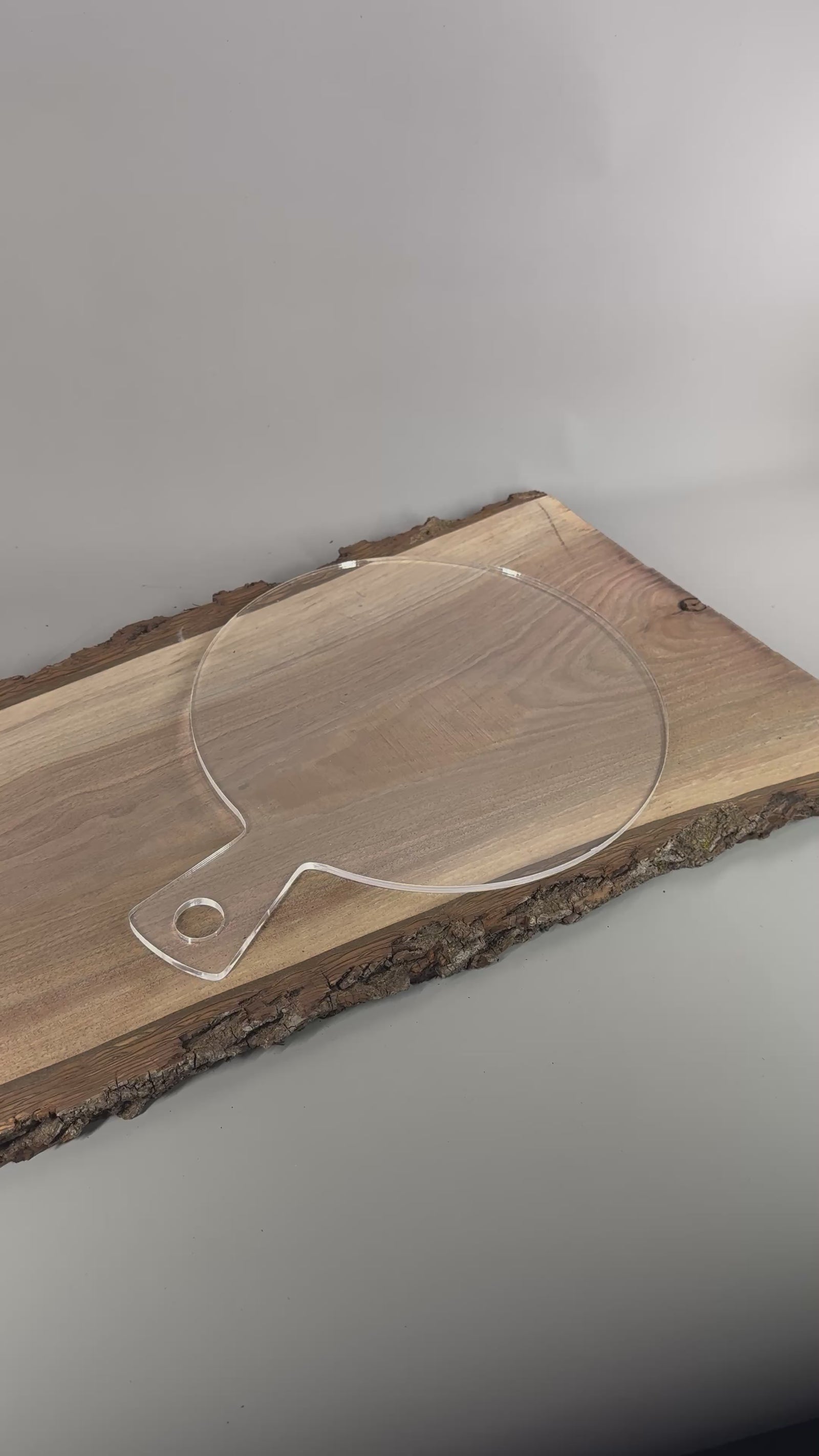 12" X 1.25" Round Charcuterie Board Acrylic Router Template