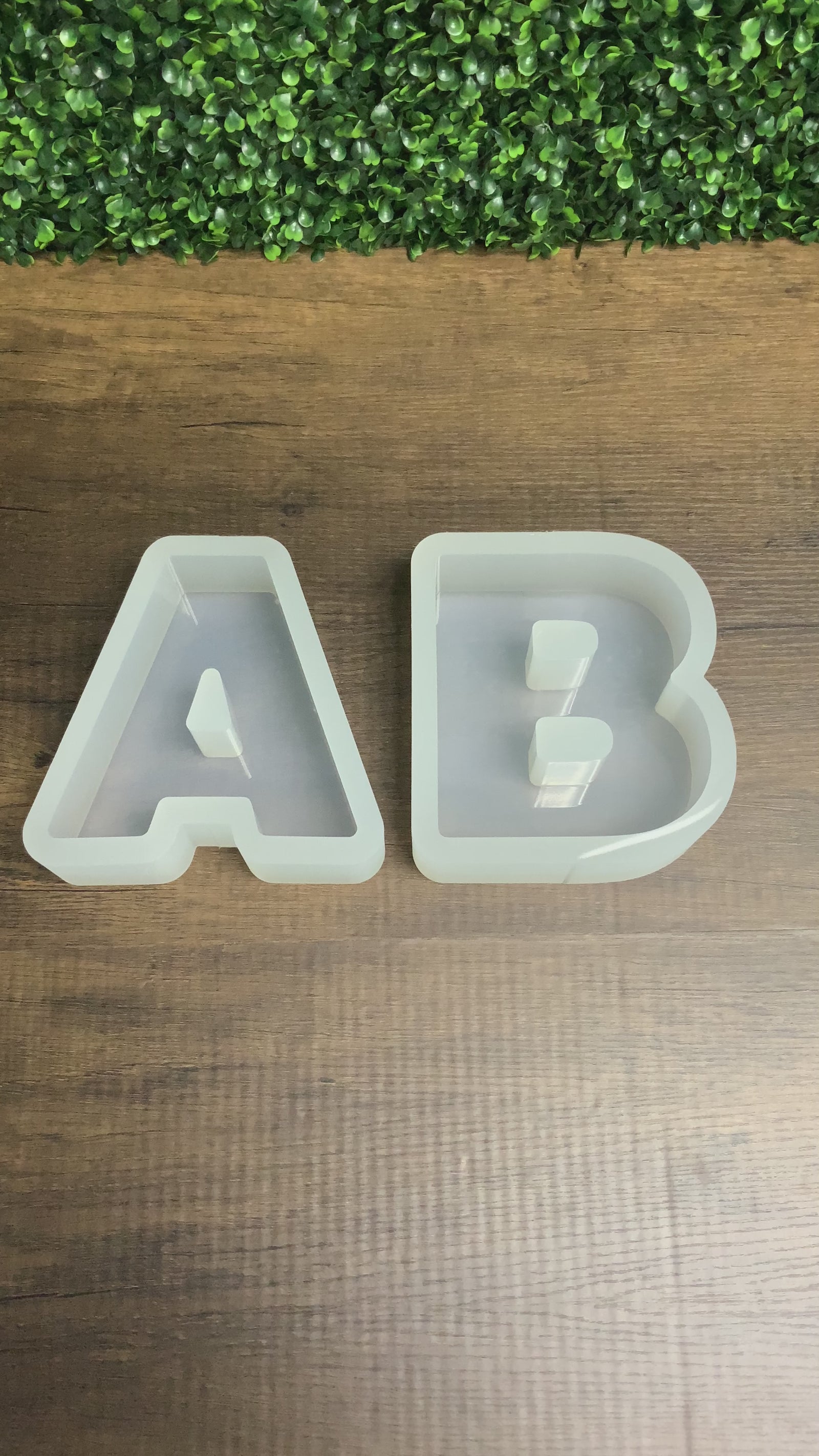 6" Tall Alphabet Letter Silicone Molds