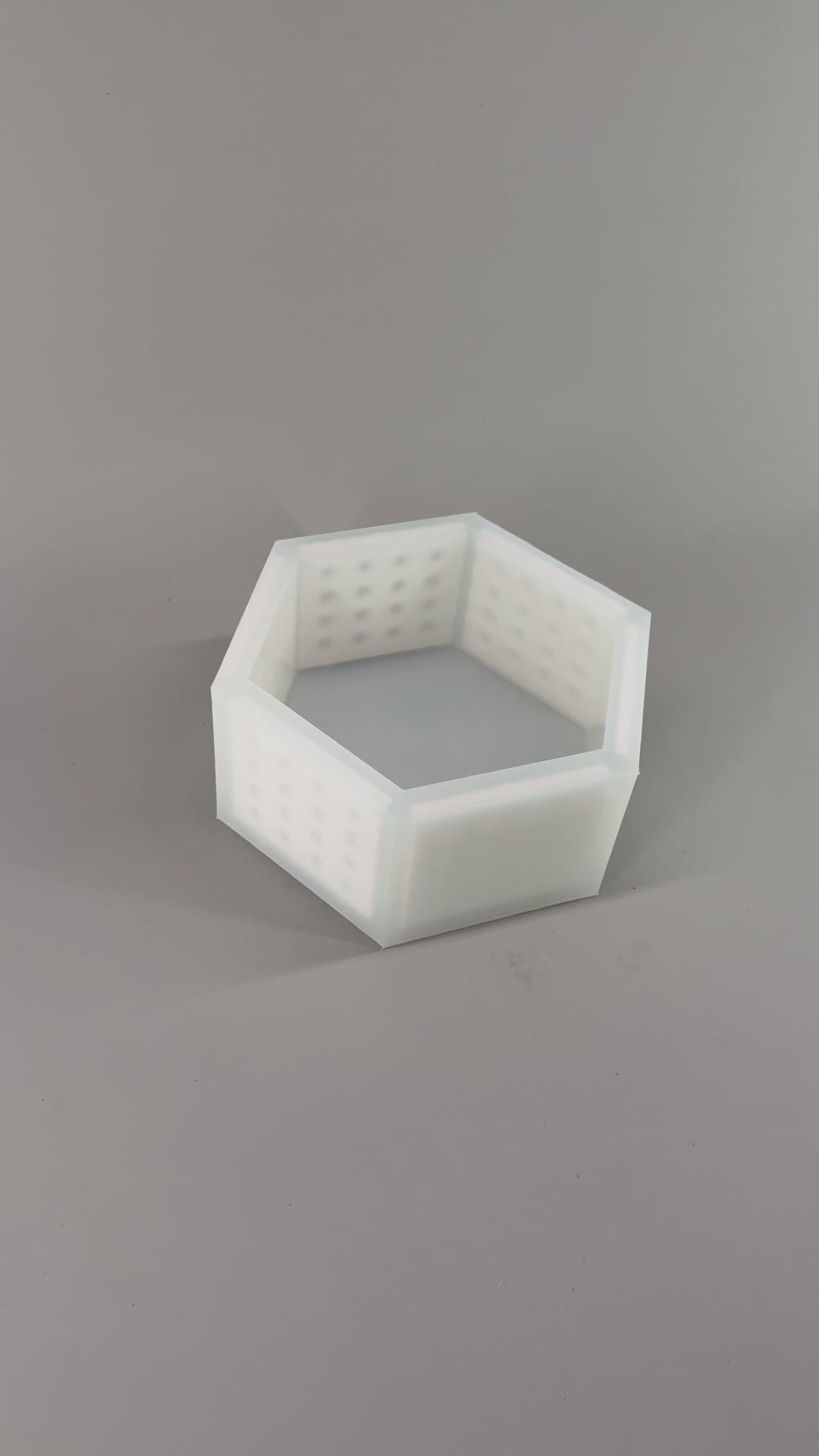 6"x 6.9"x3" Hexagon Silicone Mold