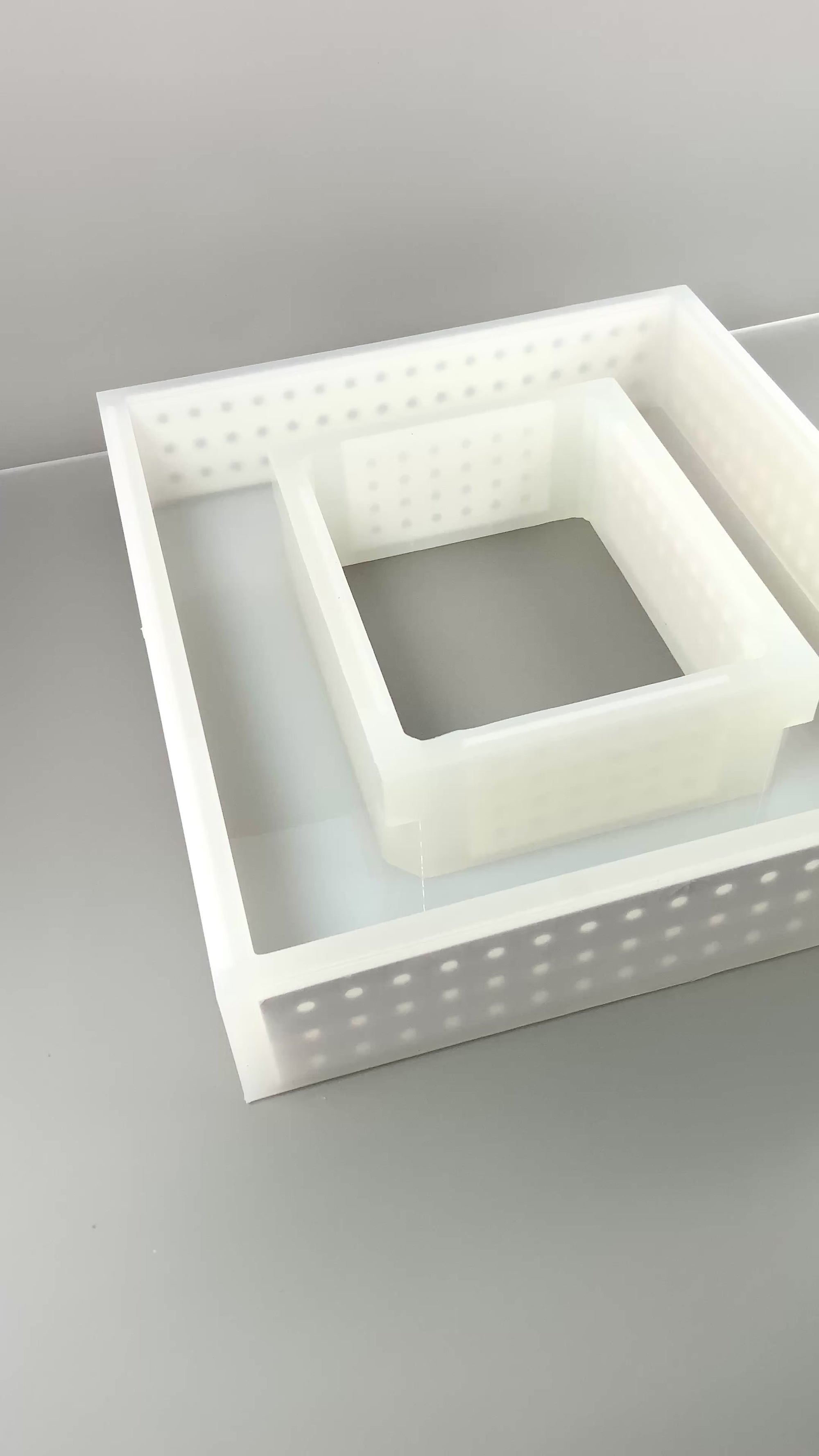 8" x 10" Picture Frame Silicone Mold | 3" Deep |