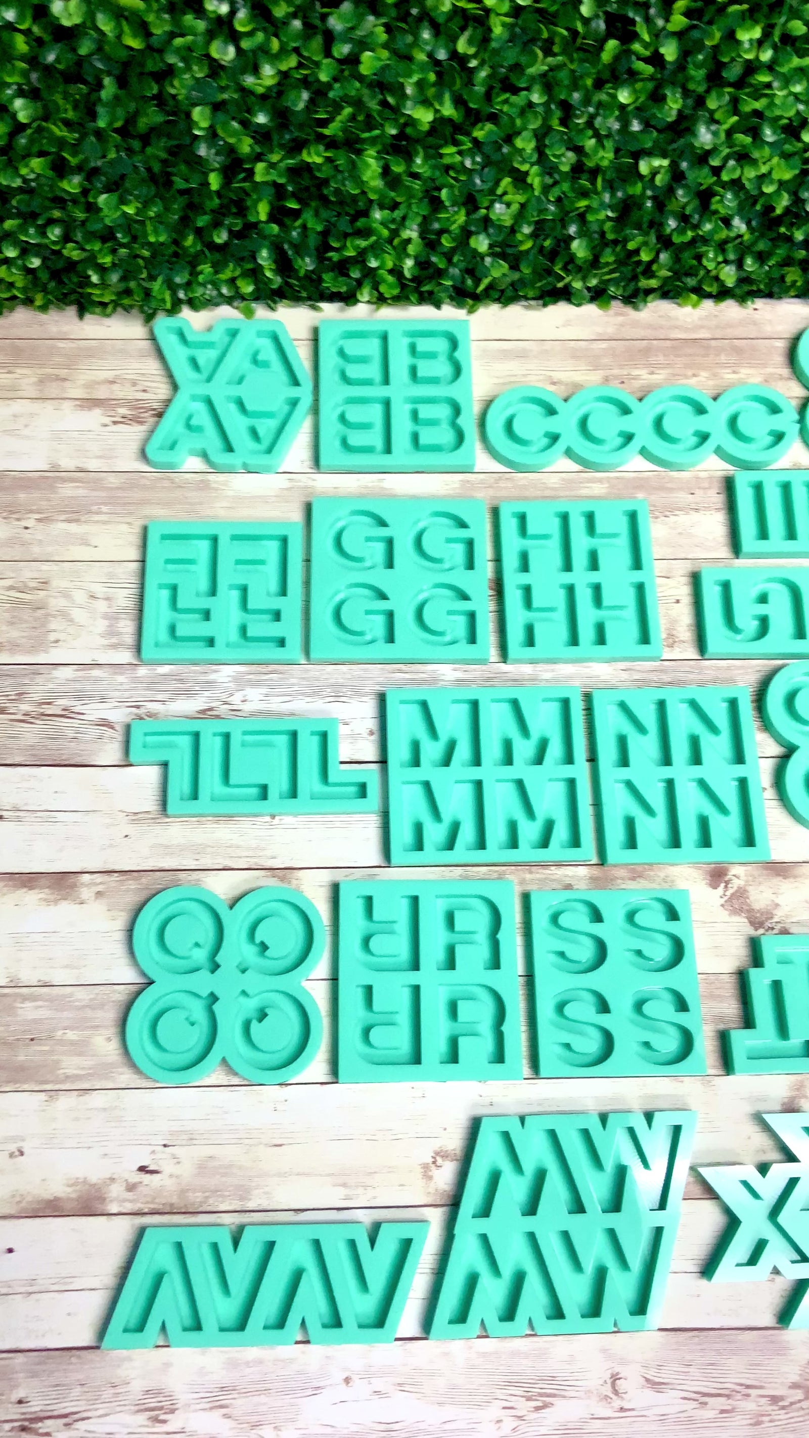 Alphabet Mold | 1.5" Tall, Full Reverse | Uppercase Alphabet Mold, Keychain Mold, Magnet Mold