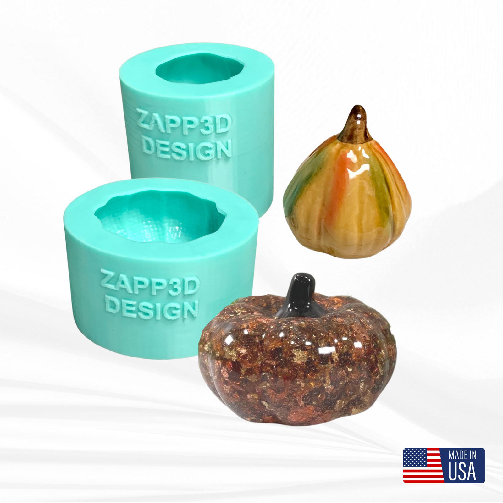 Pumpkin Silicone Mold, Gourd Mold