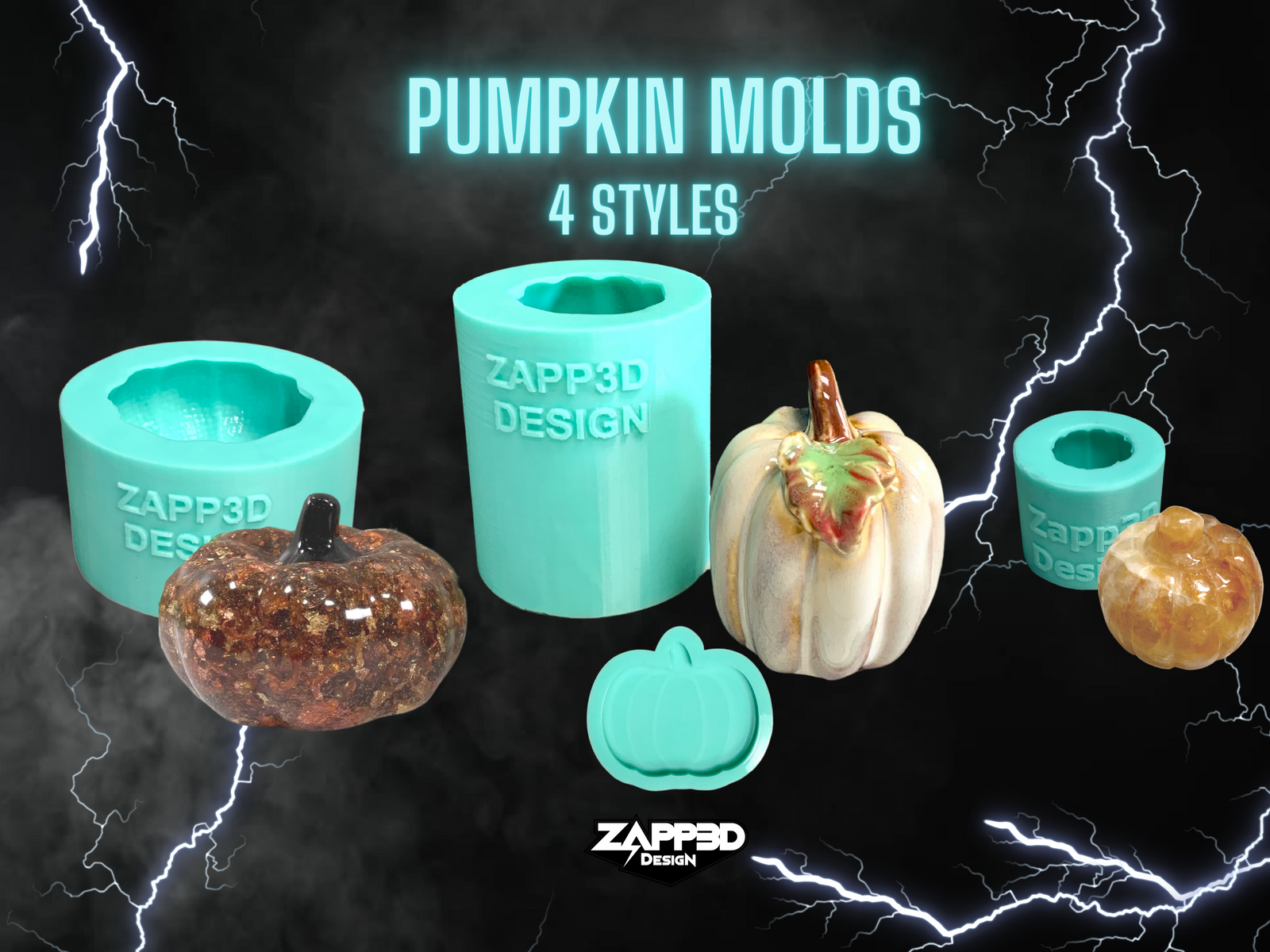 Pumpkin Mold |4 Shapes |Halloween Molds