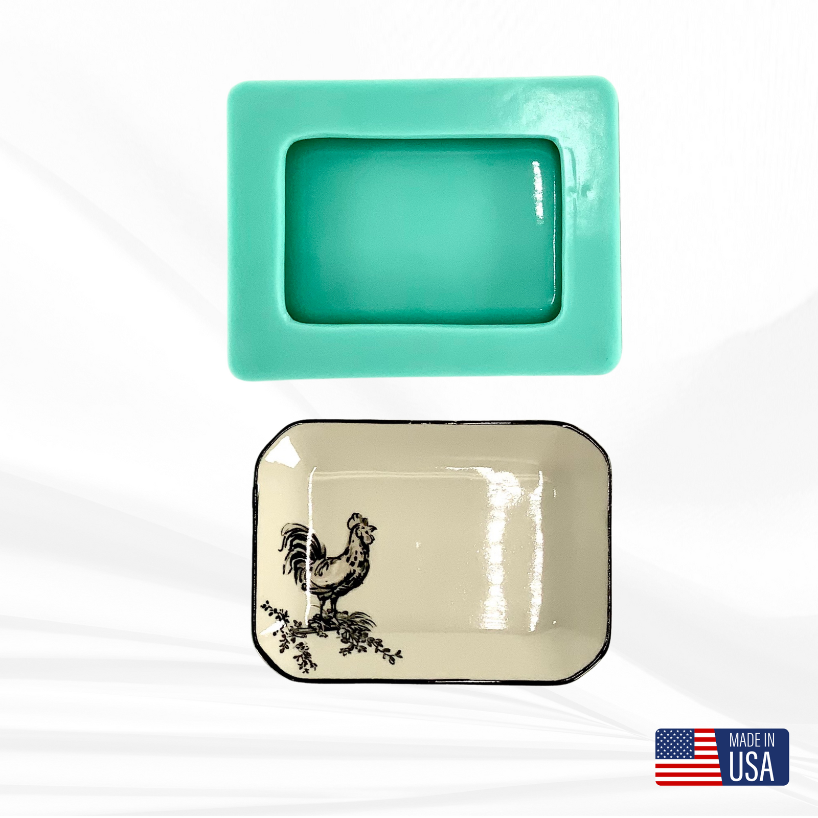 Rectangle Mold | 4”x 3” | Jewelry Dish Mold