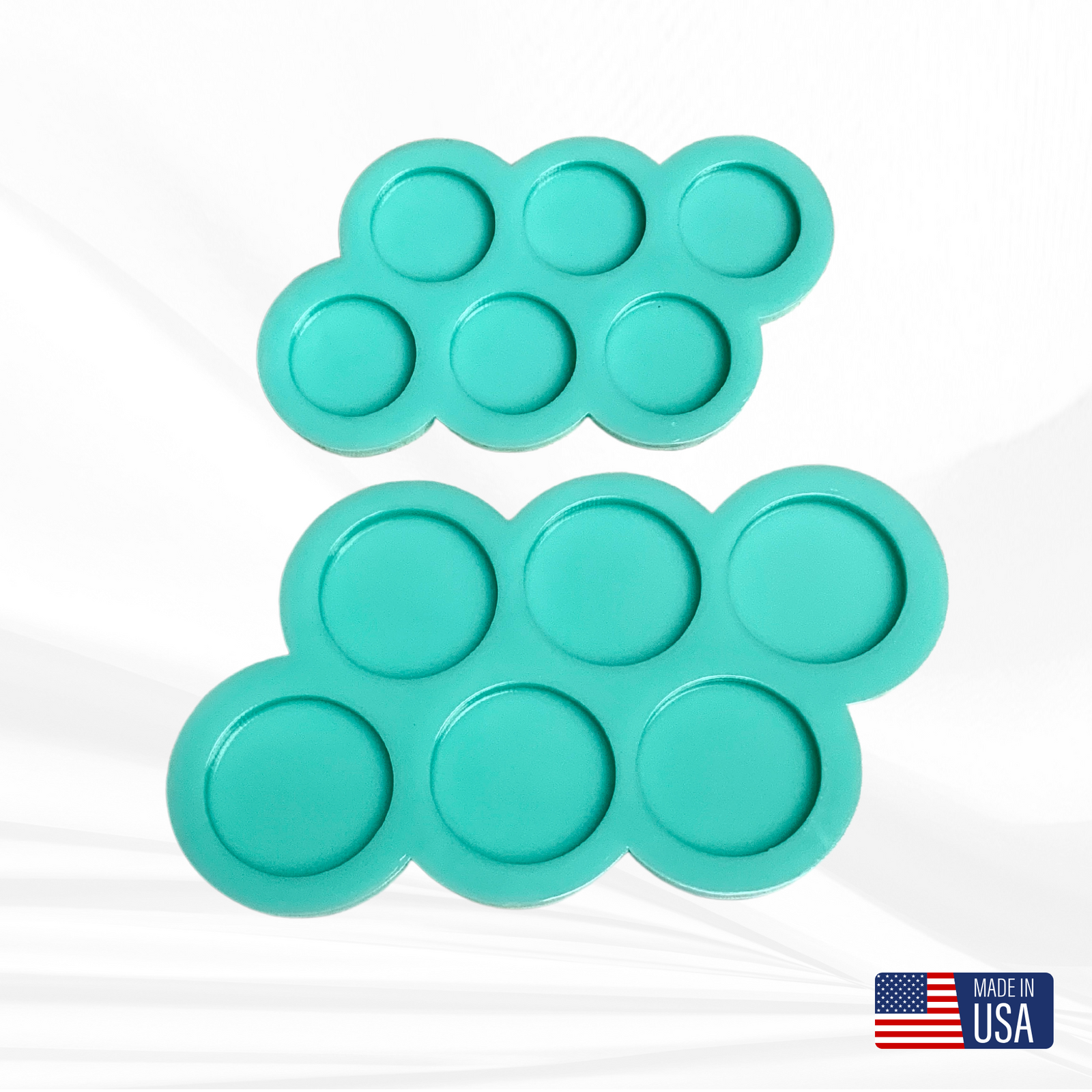 Round Earring Molds, 2 Sizes