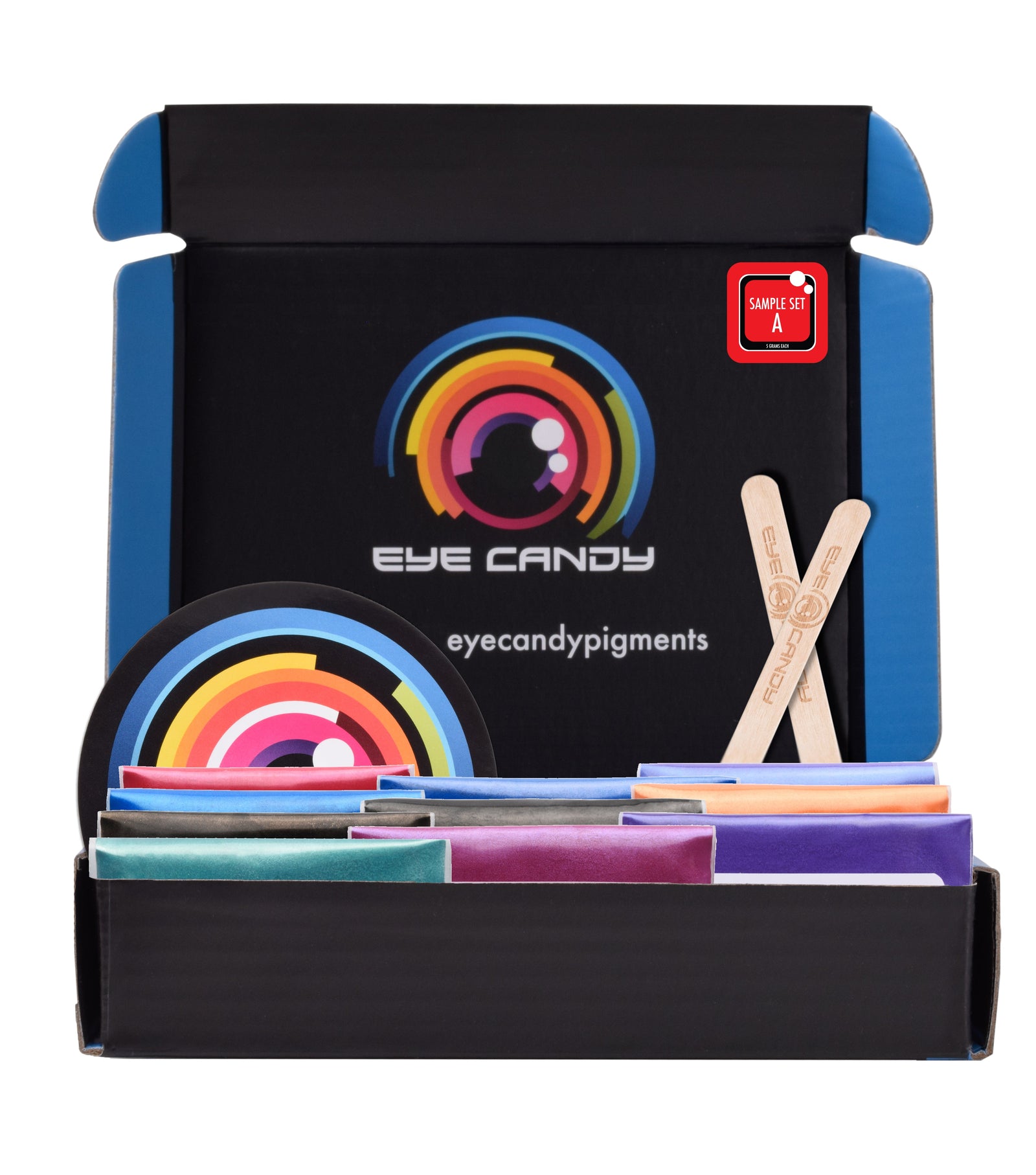 10 Color Pigment Powder Variety Pack Set A