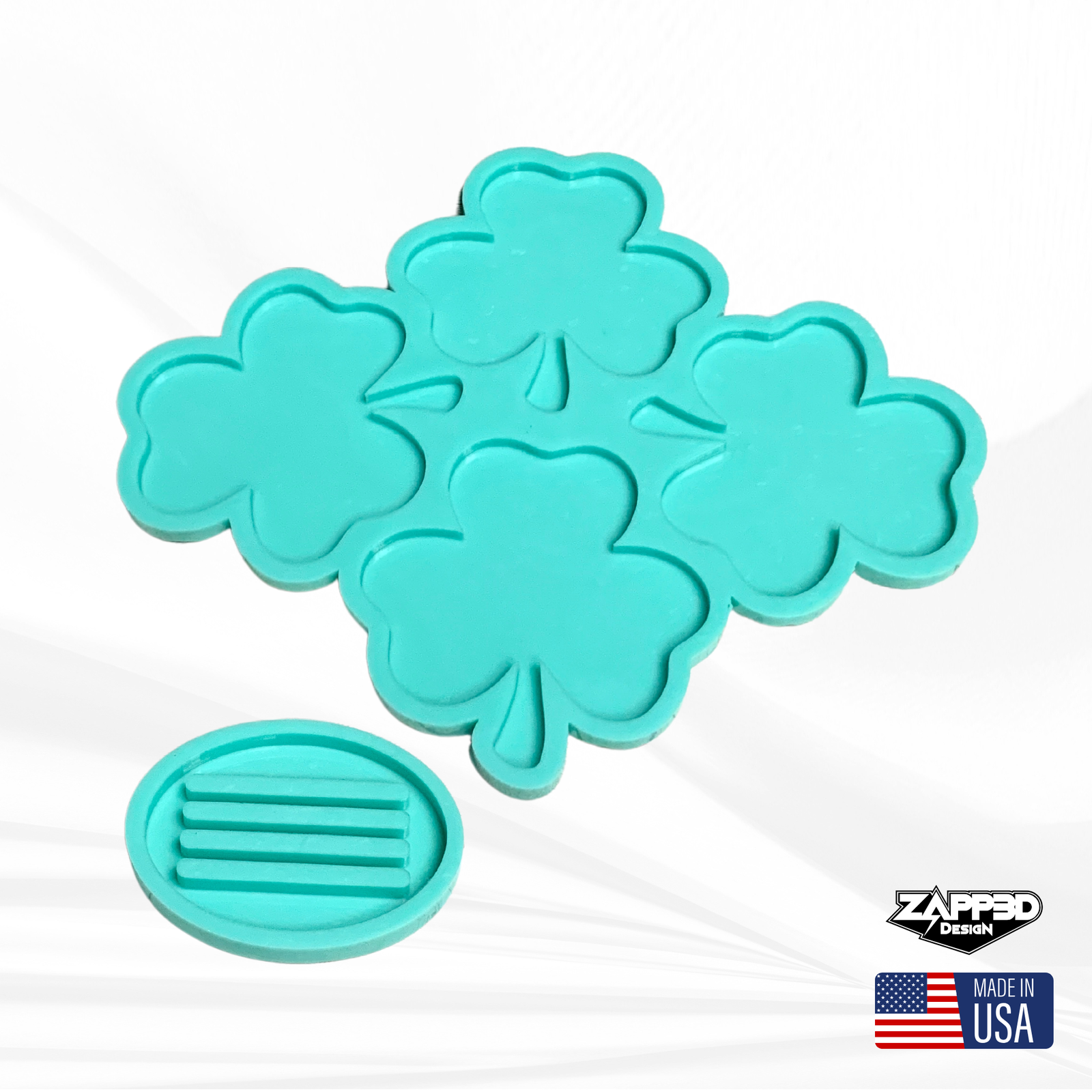 Shamrock Coaster Mold Set, St. Patrick's Day
