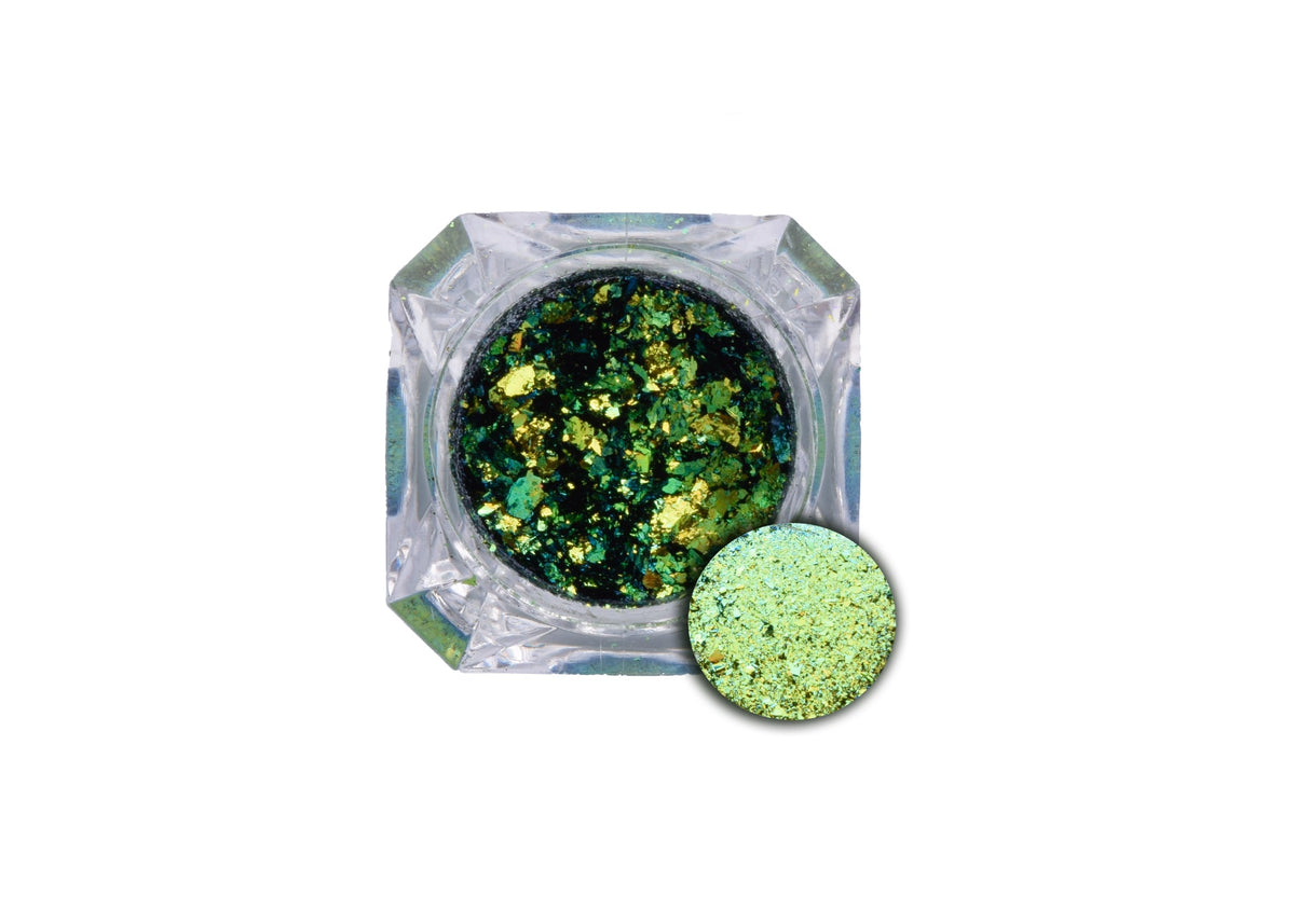 Shinrinyoku Ultrashift Green Yellow Chameleon Flakes