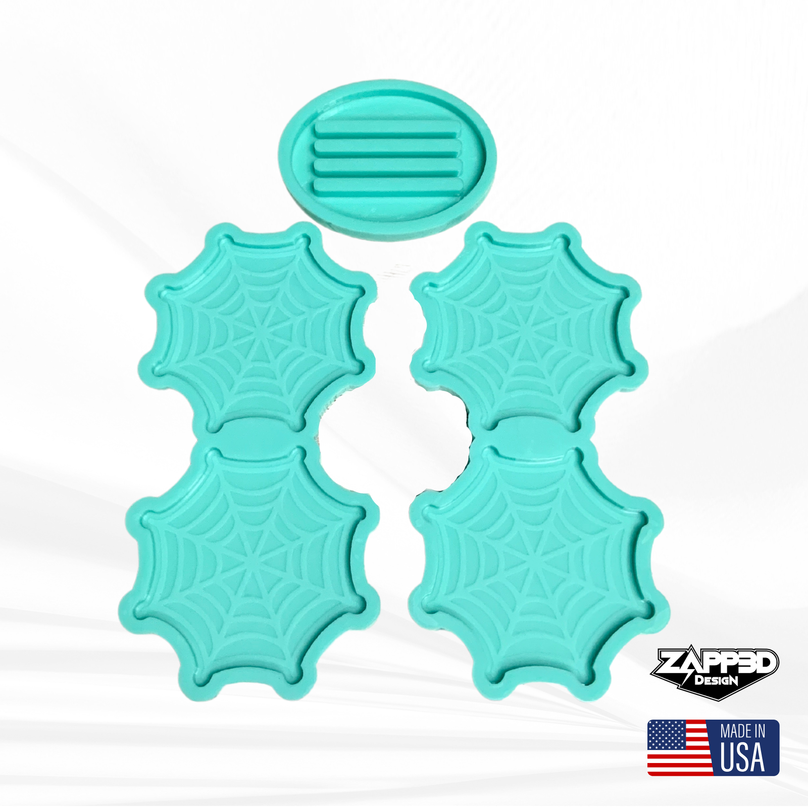 Spiderweb Coaster Mold Set | 4.5" | Halloween Mold