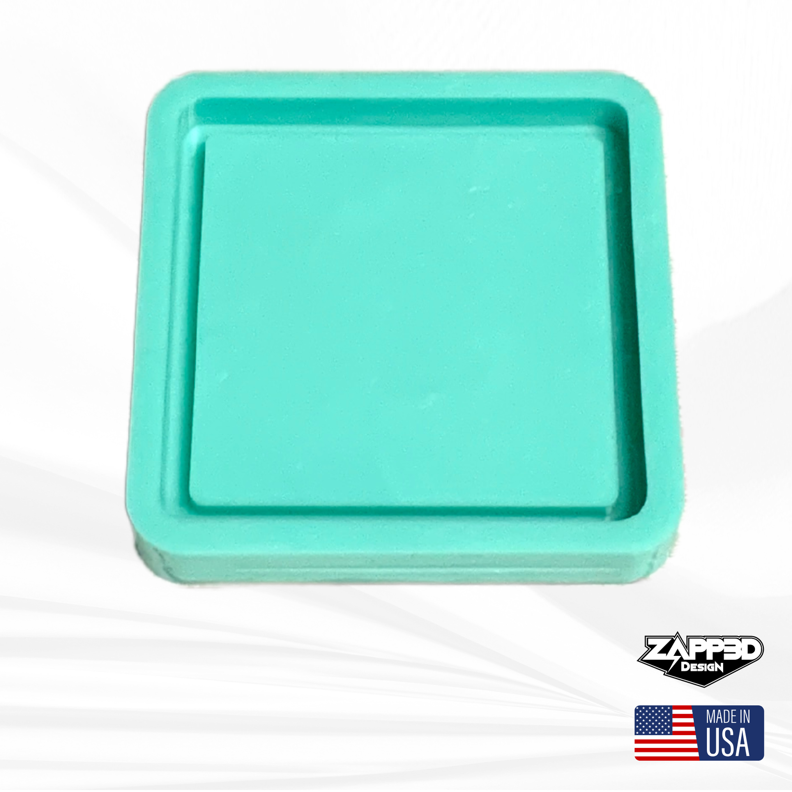 Square Coaster Mold with Rim