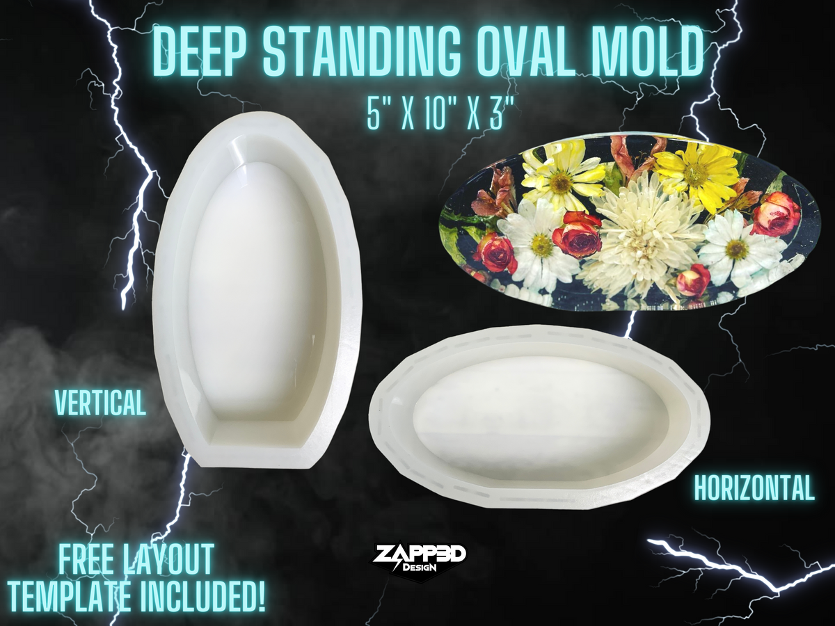 Deep Standing Oval Mold | 2 Styles |