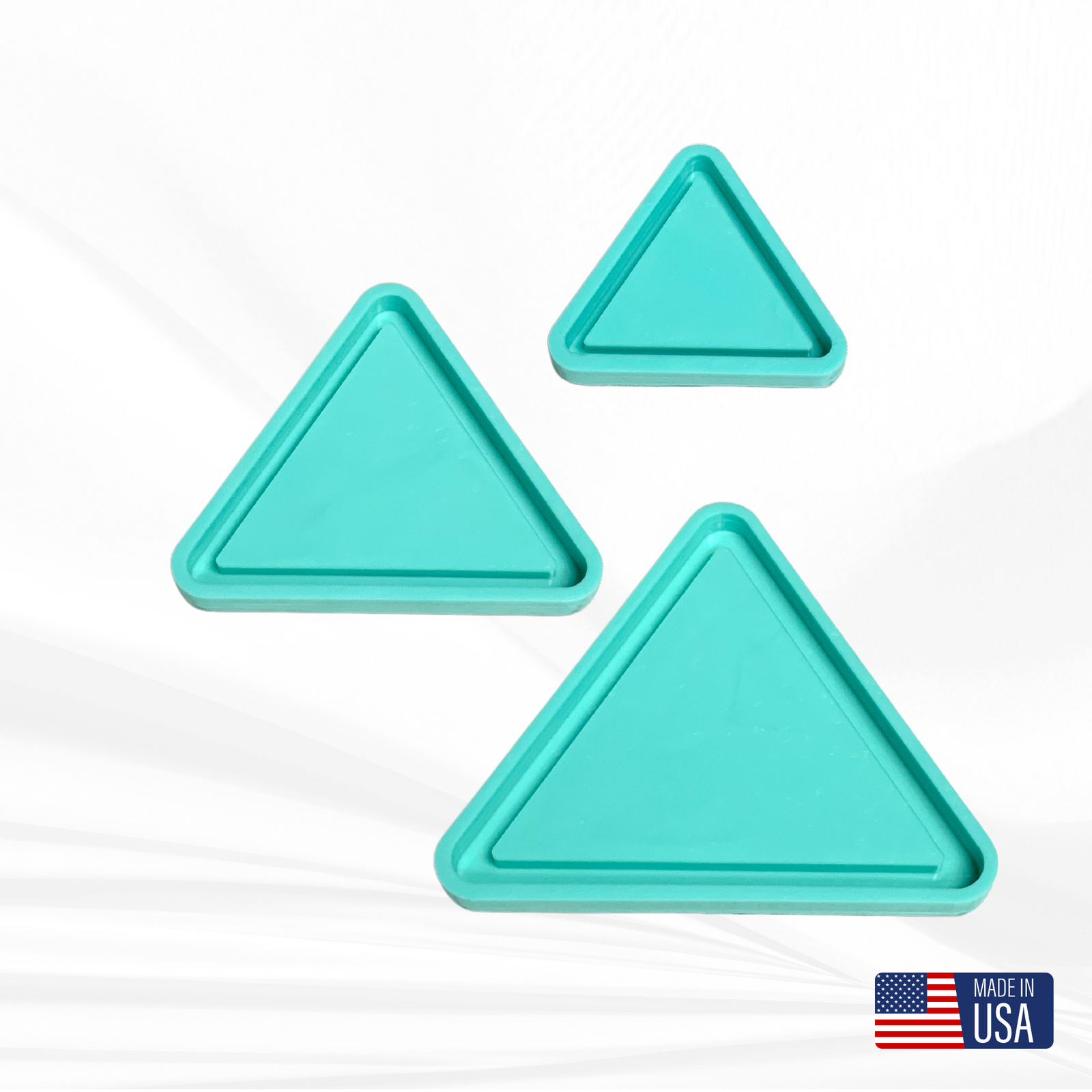Triangle Tray Silicone Mold | Sizes - 4", 6", 8" |