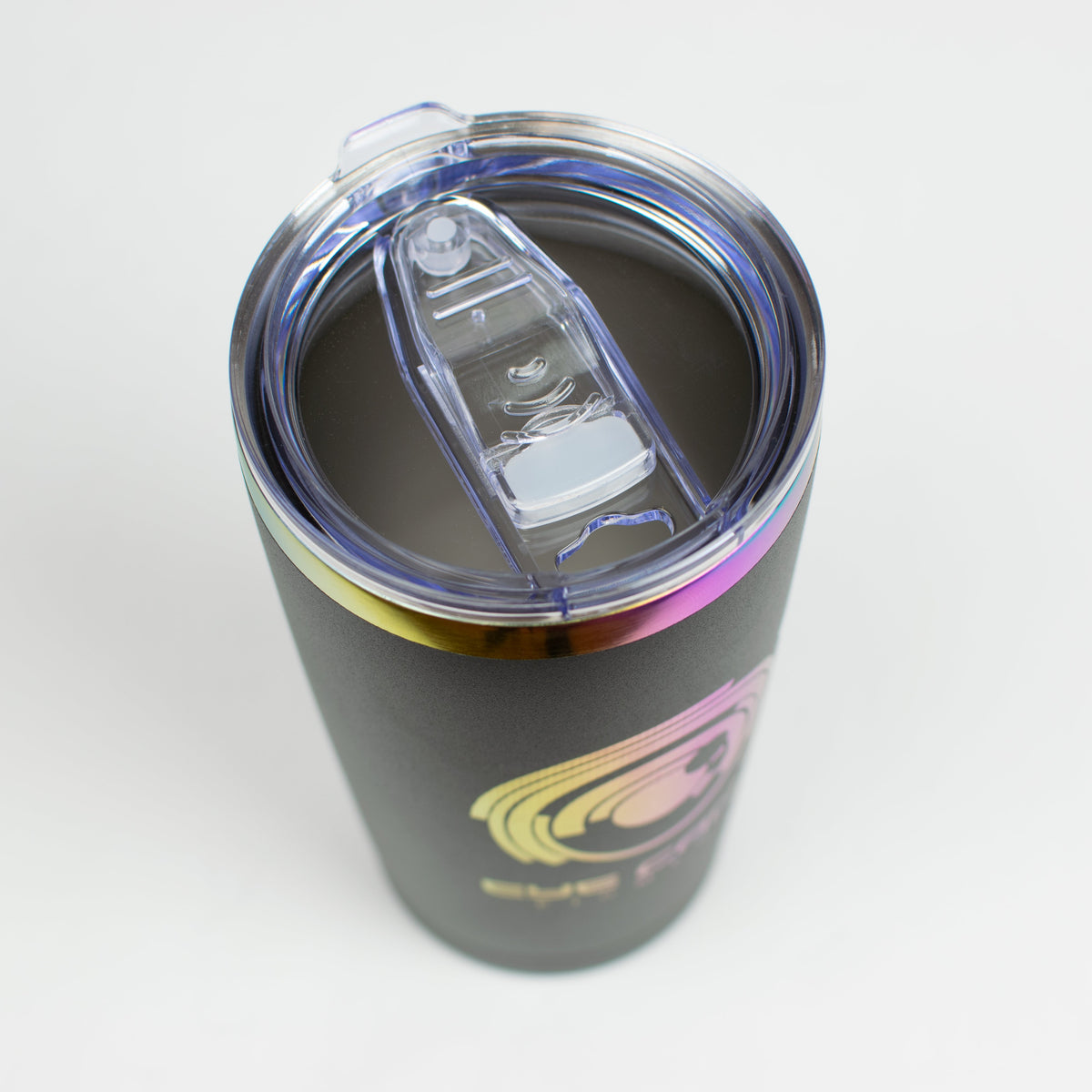 Eye Candy 20 oz Travel Mug - Black or White (Rainbow Foil)