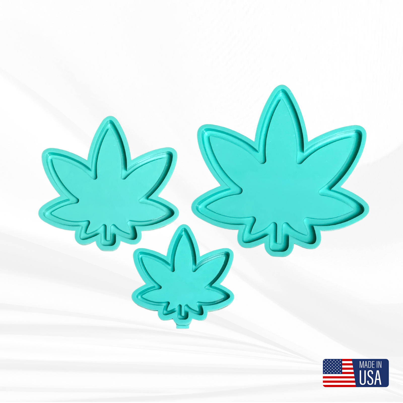 Pot Leaf Tray Mold | Sizes - 5.5", 8", 10" | Weed Tray Mold