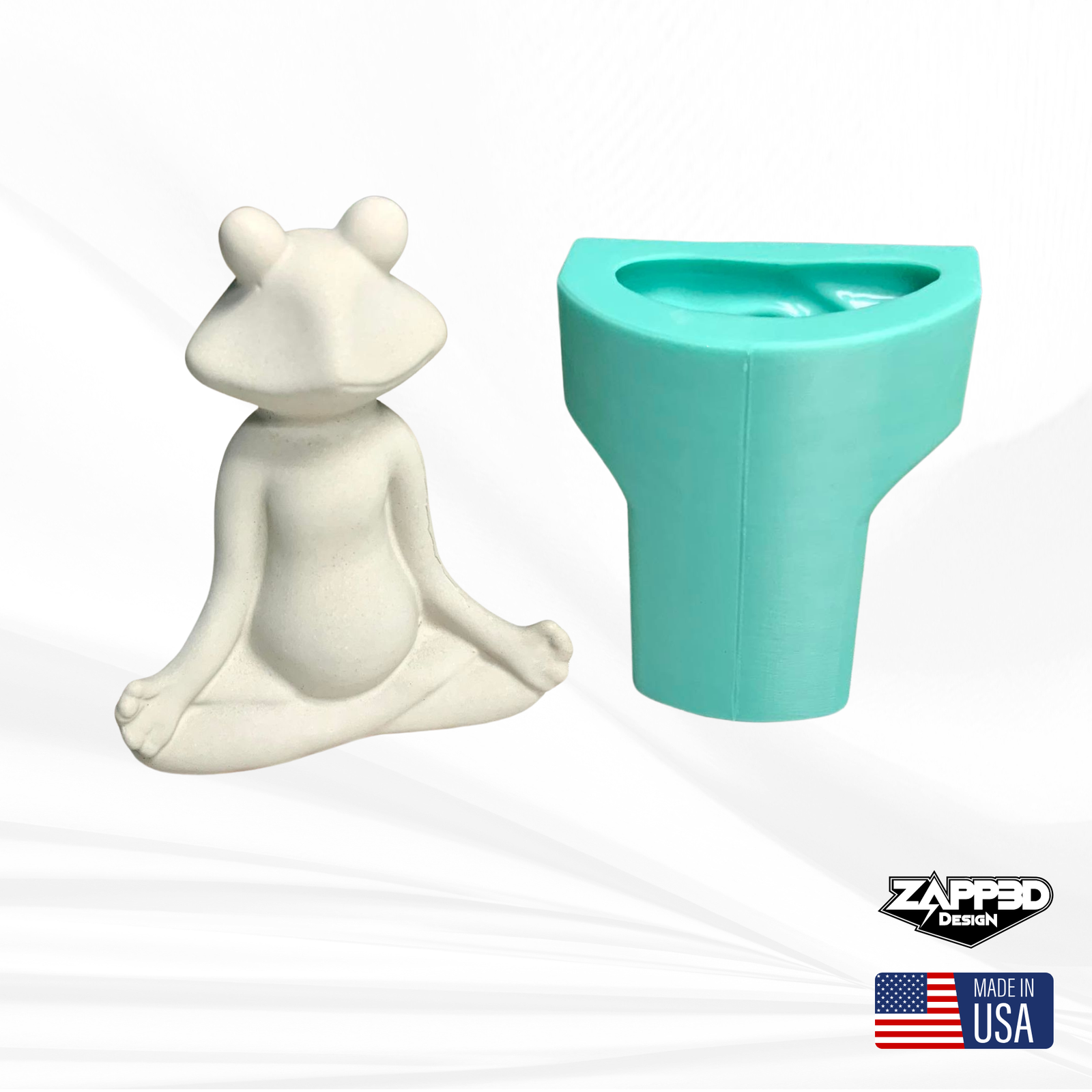 Frog Silicone Mold, Yoga Mold for Resin