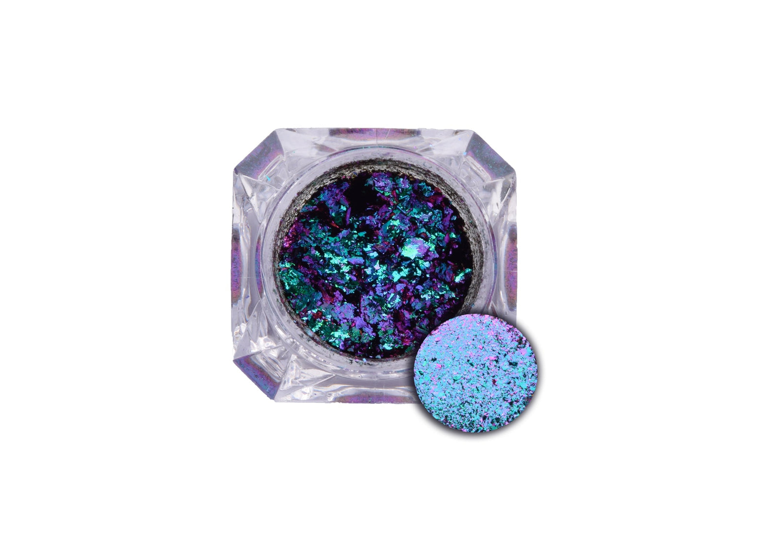 Yuzu Ultrashift Green Orange Turquoise Chameleon Flakes