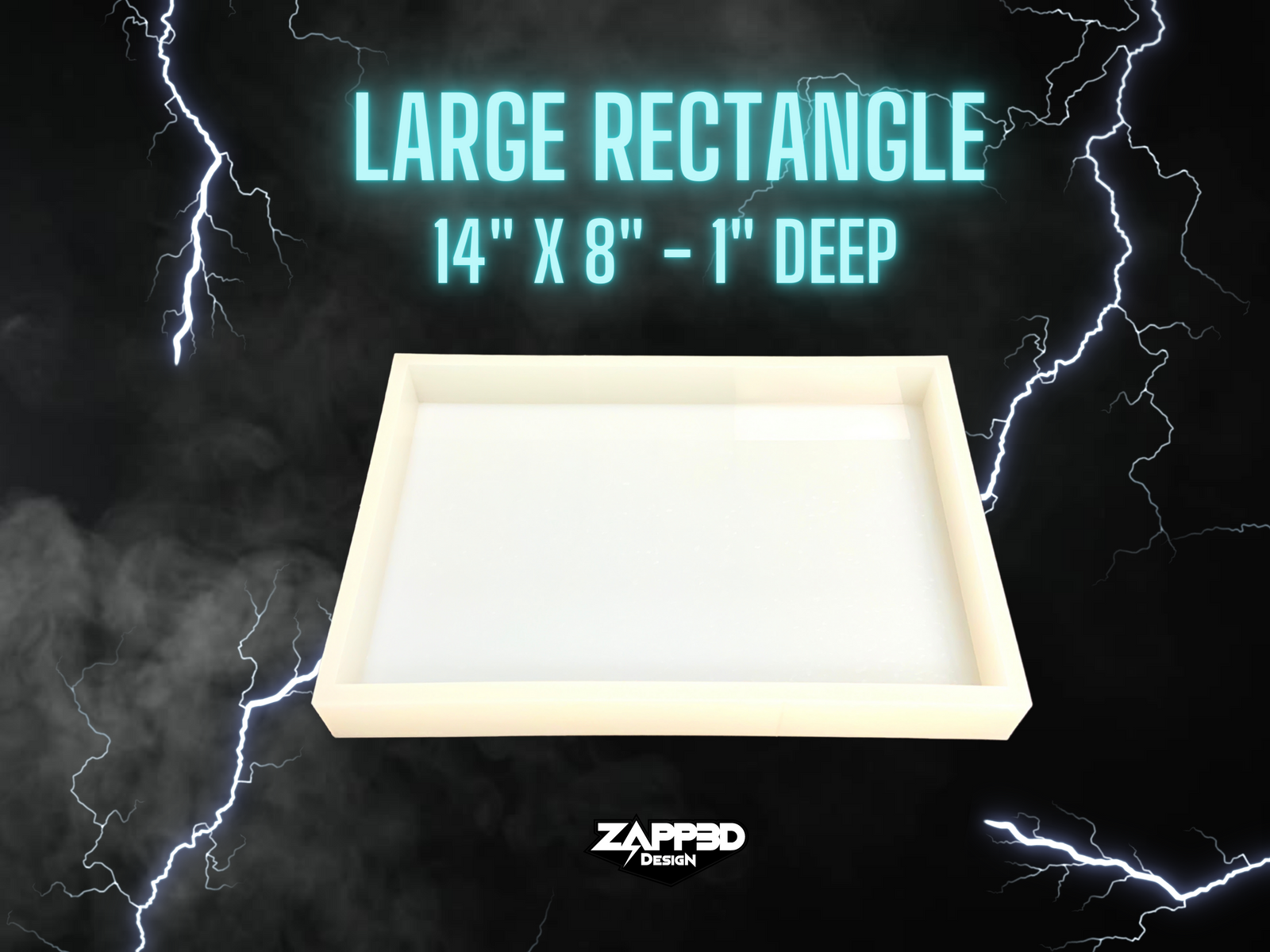 Large Rectangle Mold | 14"x8"x 1" |