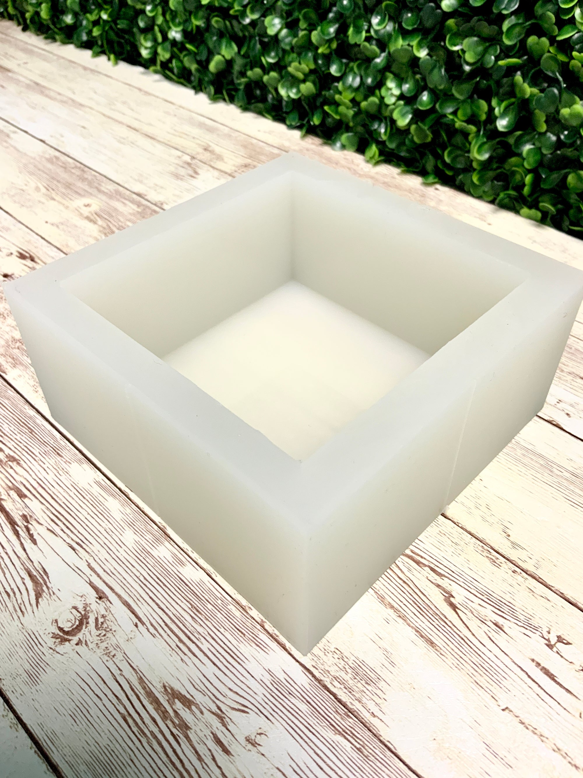 Square Silicone Mold | 4"x4"x2" | ULTRA Quality | Deep Silicone Block Mold, Floral Preservation Mold, Concrete Mold, Woodworking Mold