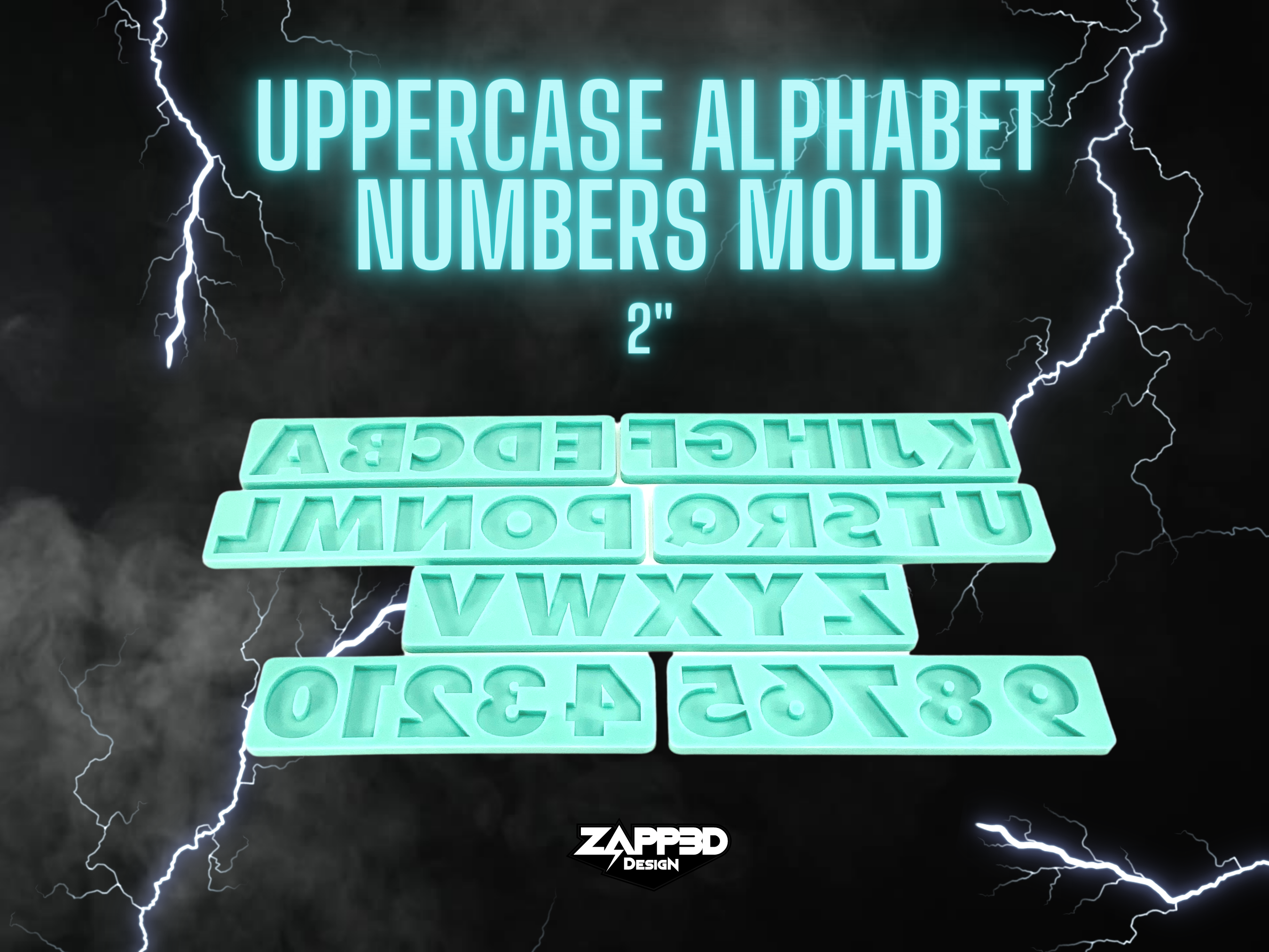 Reversed Alphabet Mold | Creepsakes Shop