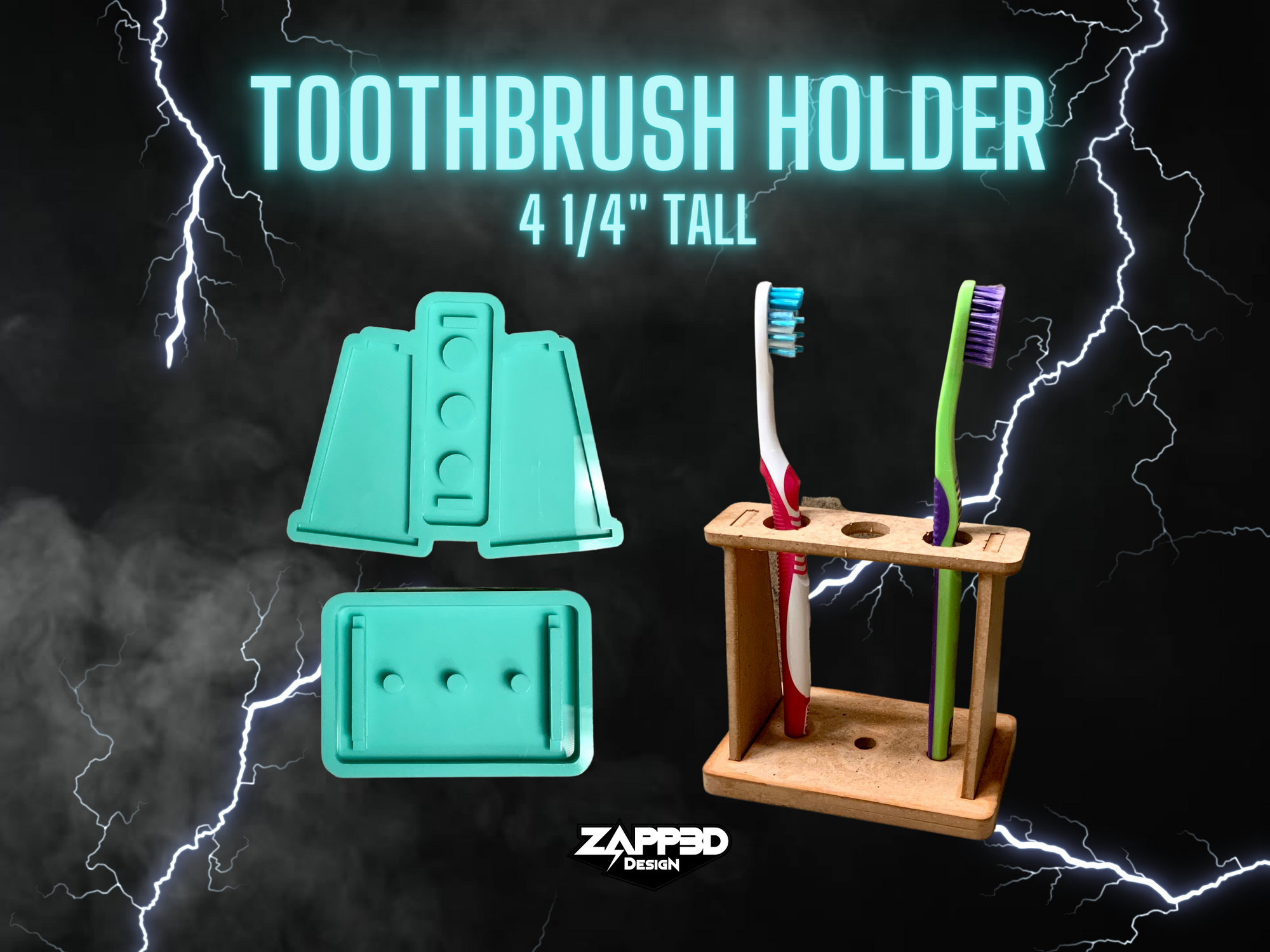 Toothbrush Holder Mold for Resin, Bathroom Mold, Concrete Mold, Jesmonite Mold, Tooth Brush Holder Mold