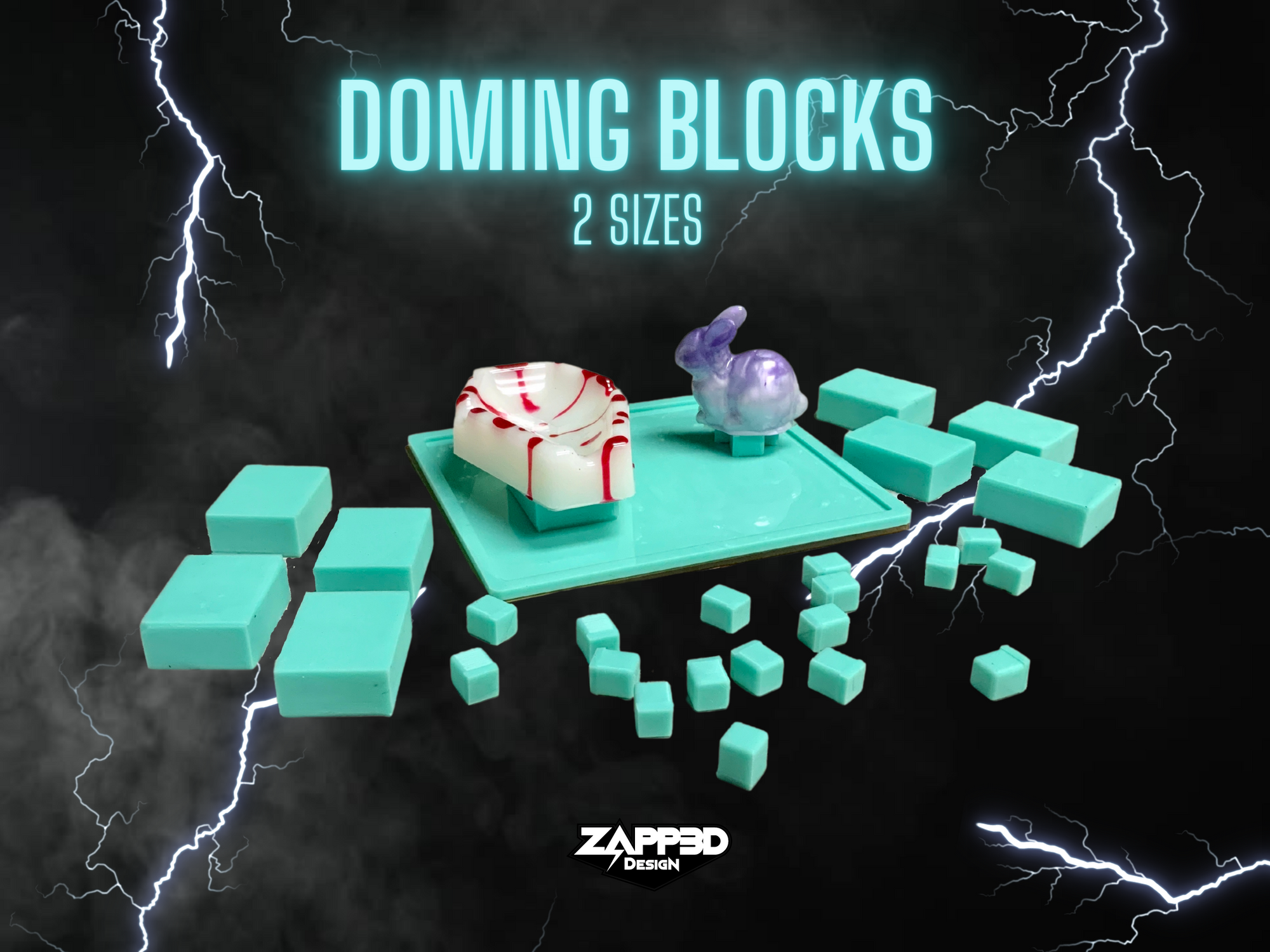 Doming Blocks for Resin Art, Epoxy | 2 SIZES | Silicone Blocks, Resin Tools, Resin Supplies, Silicone Risers, Clamping Blocks