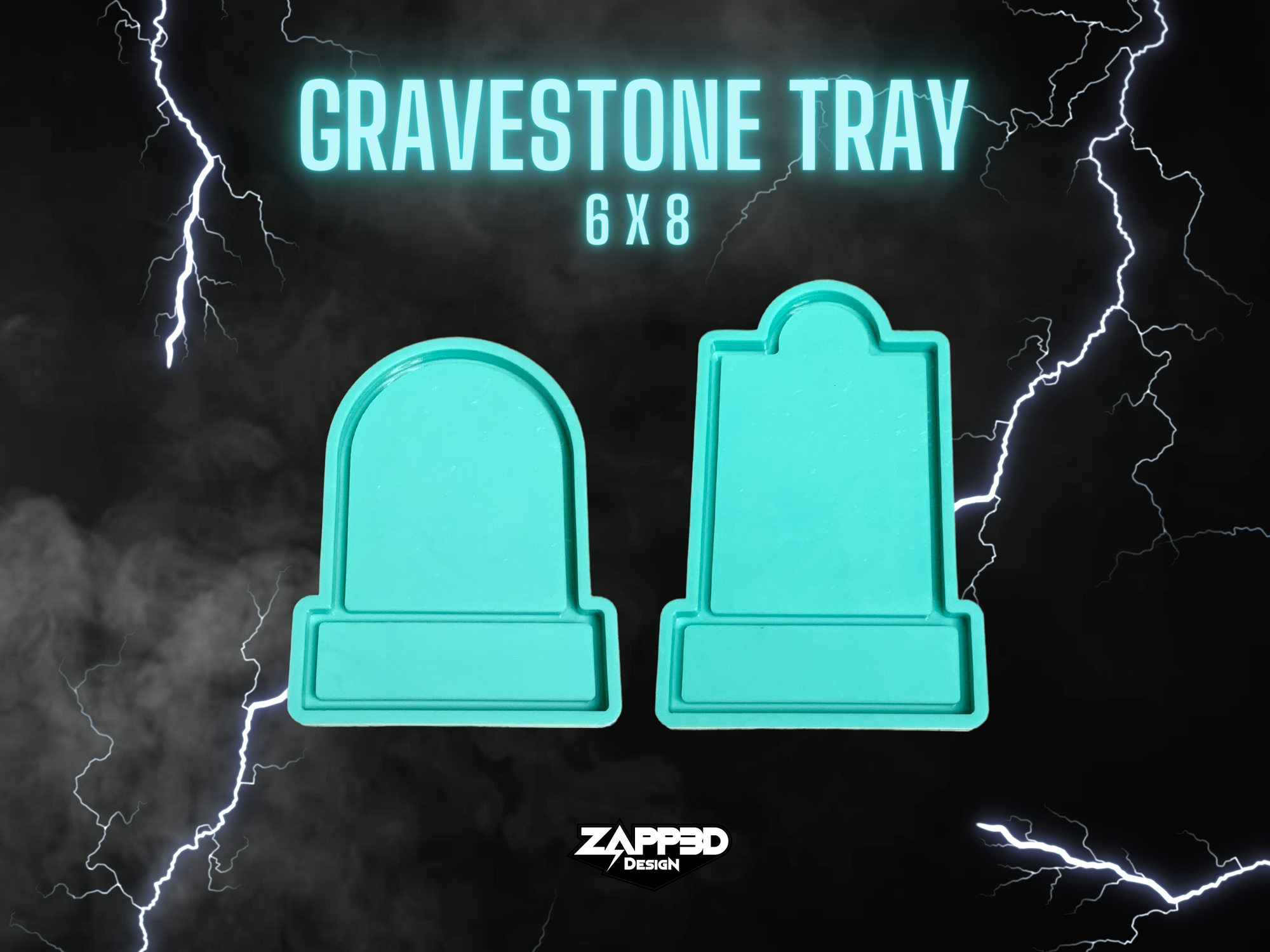 Gravestone Mold, Headstone Mold | 2 Styles | Tray Mold, Spooky Mold, Halloween Mold