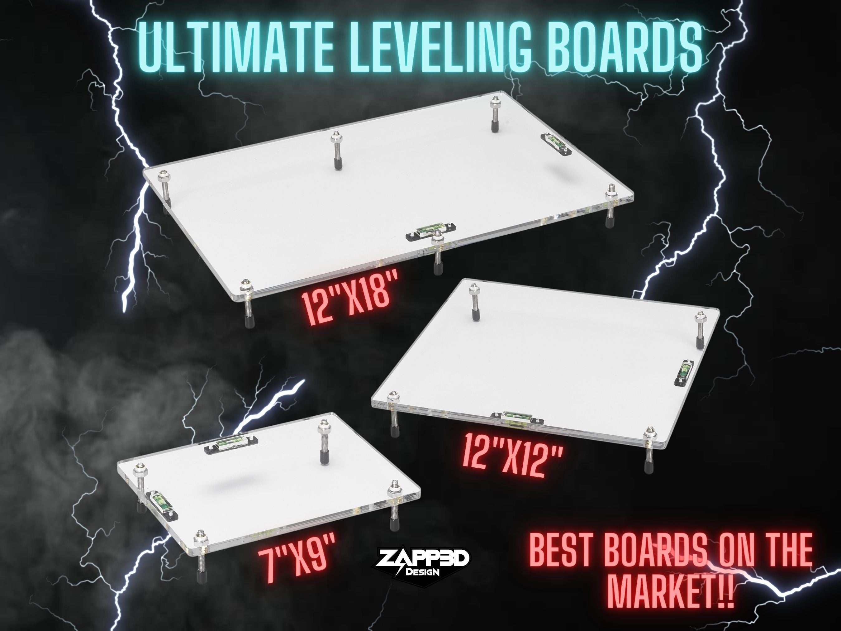 ULTIMATE Leveling Board, Adjustable Leveling Board, Resin Leveling Boa -  Zapp3D Design LLC