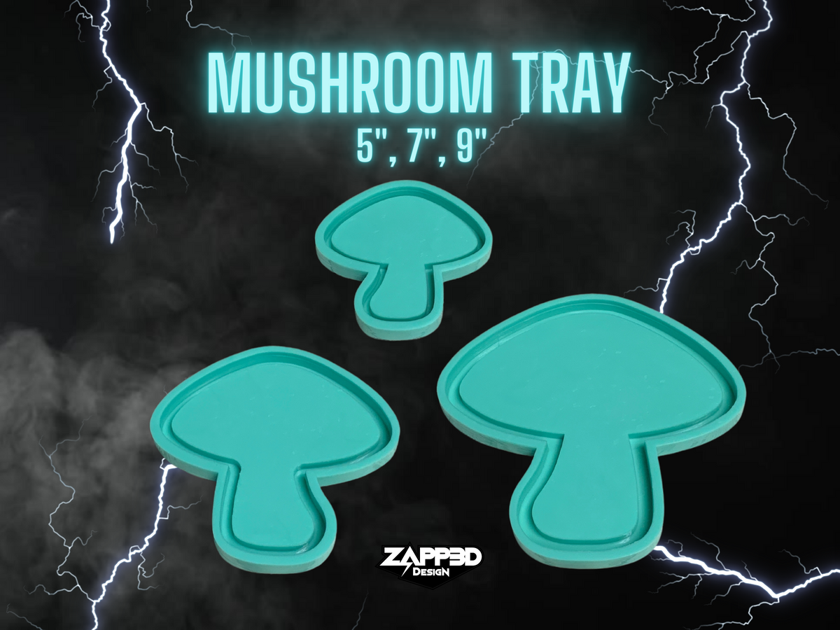 Mushroom Tray Silicone Mold | Sizes - 5&quot;, 7&quot;, 9&quot; |