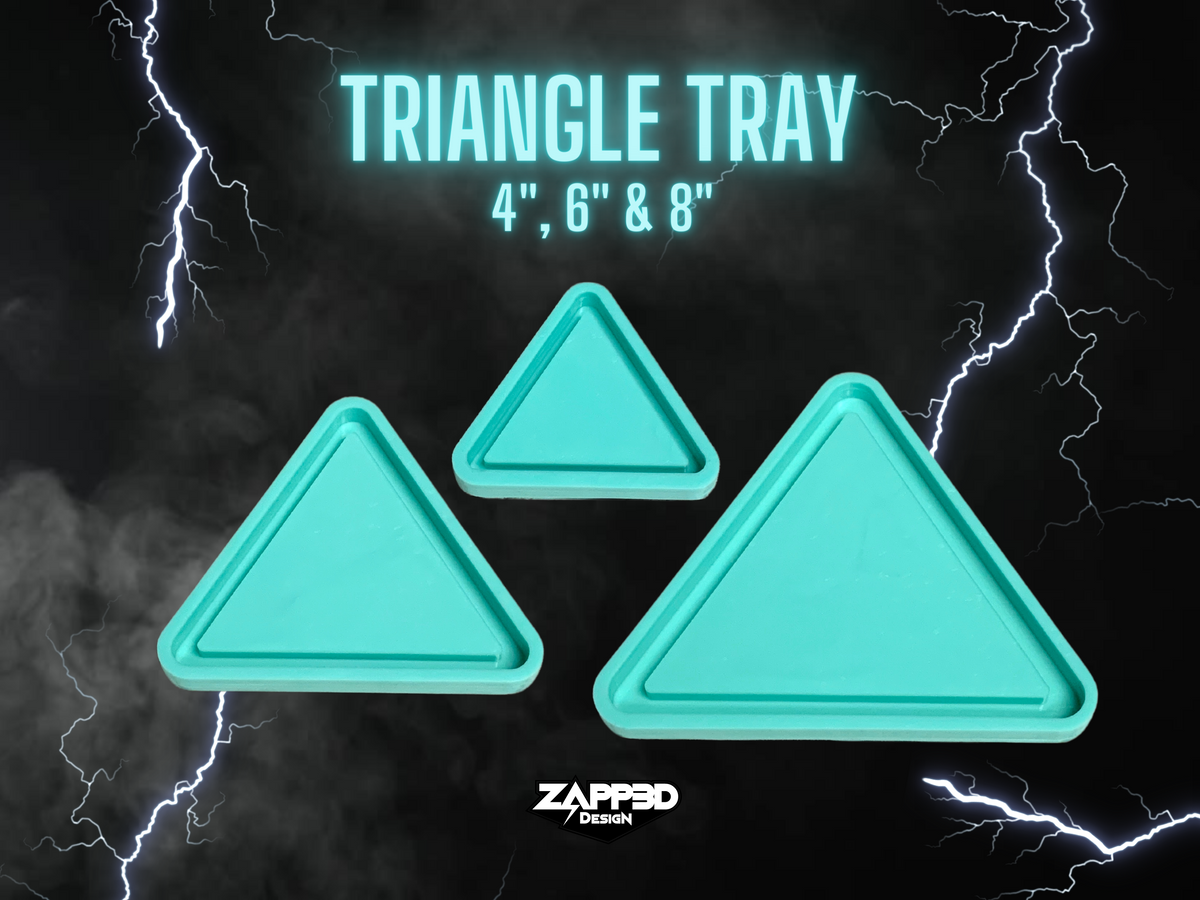 Triangle Tray Silicone Mold | Sizes - 4&quot;, 6&quot;, 8&quot; |