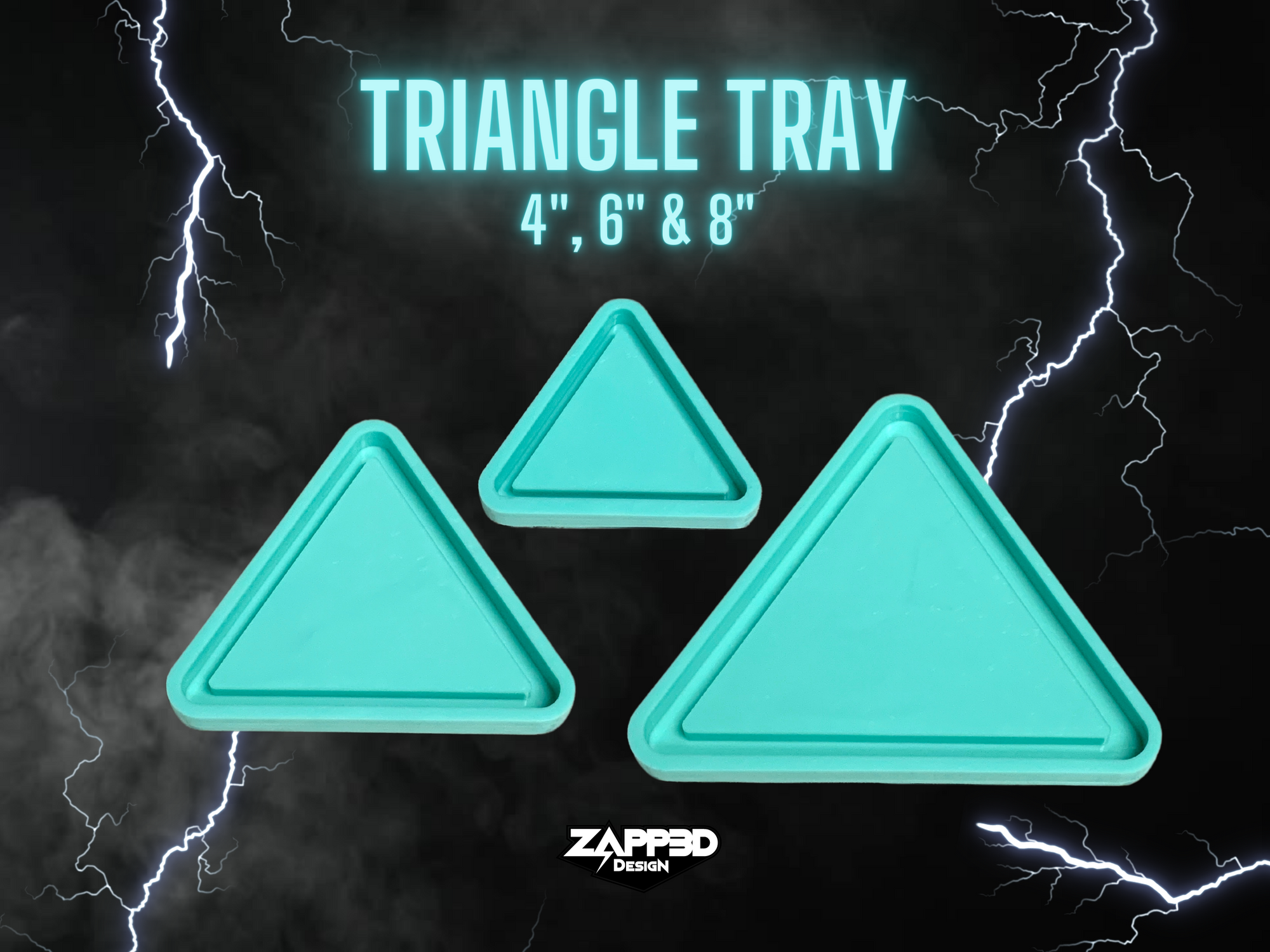 Triangle Tray Silicone Mold | Sizes - 4", 6", 8" |