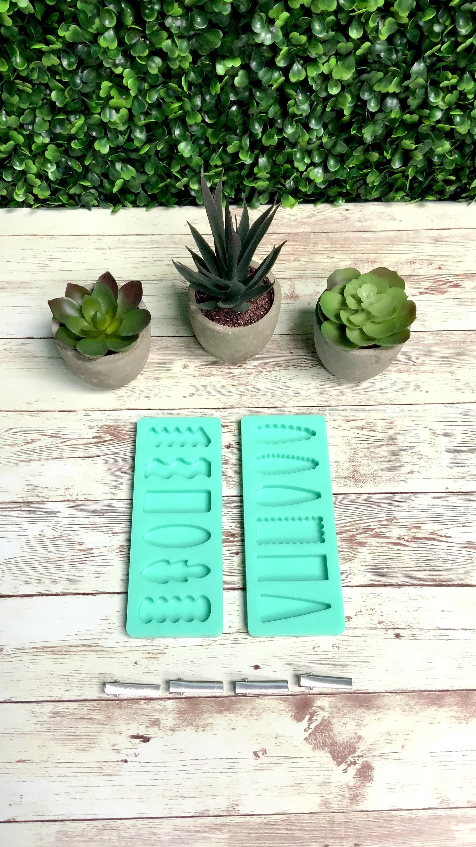 Mini Hair Clip Molds | 2 Palettes |Hair Clip Molds, Barrette Resin Mold