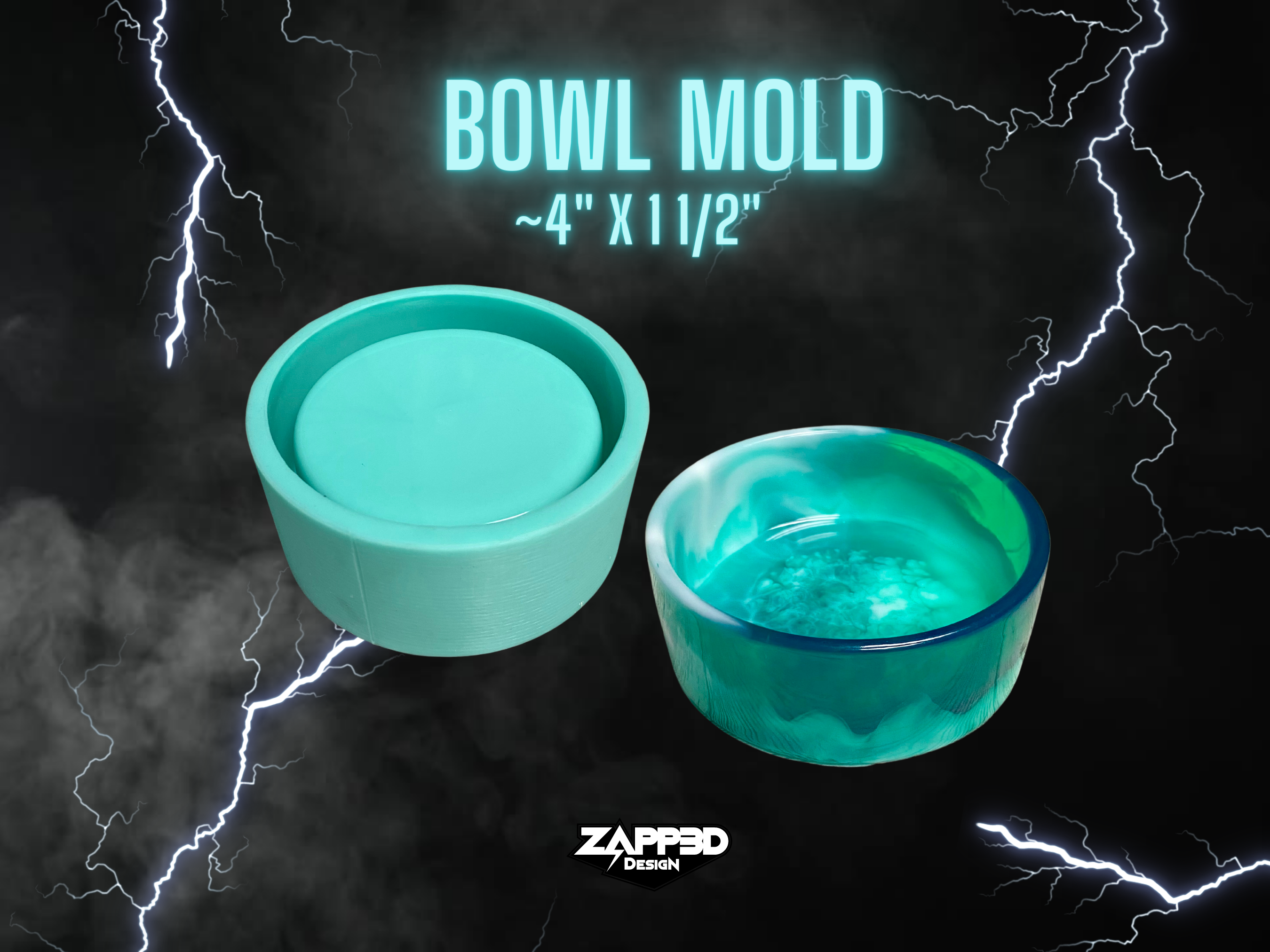 BOWL Silicone Mold for Resin, Silicone Dish Mold, Resin Molds, Dish Mo -  Zapp3D Design LLC