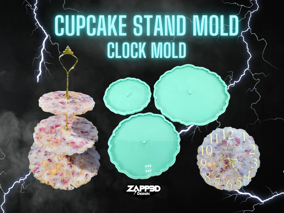 Cupcake Stand Mold, 3 Tier Cake Stand Mold, Cake Stand Mold