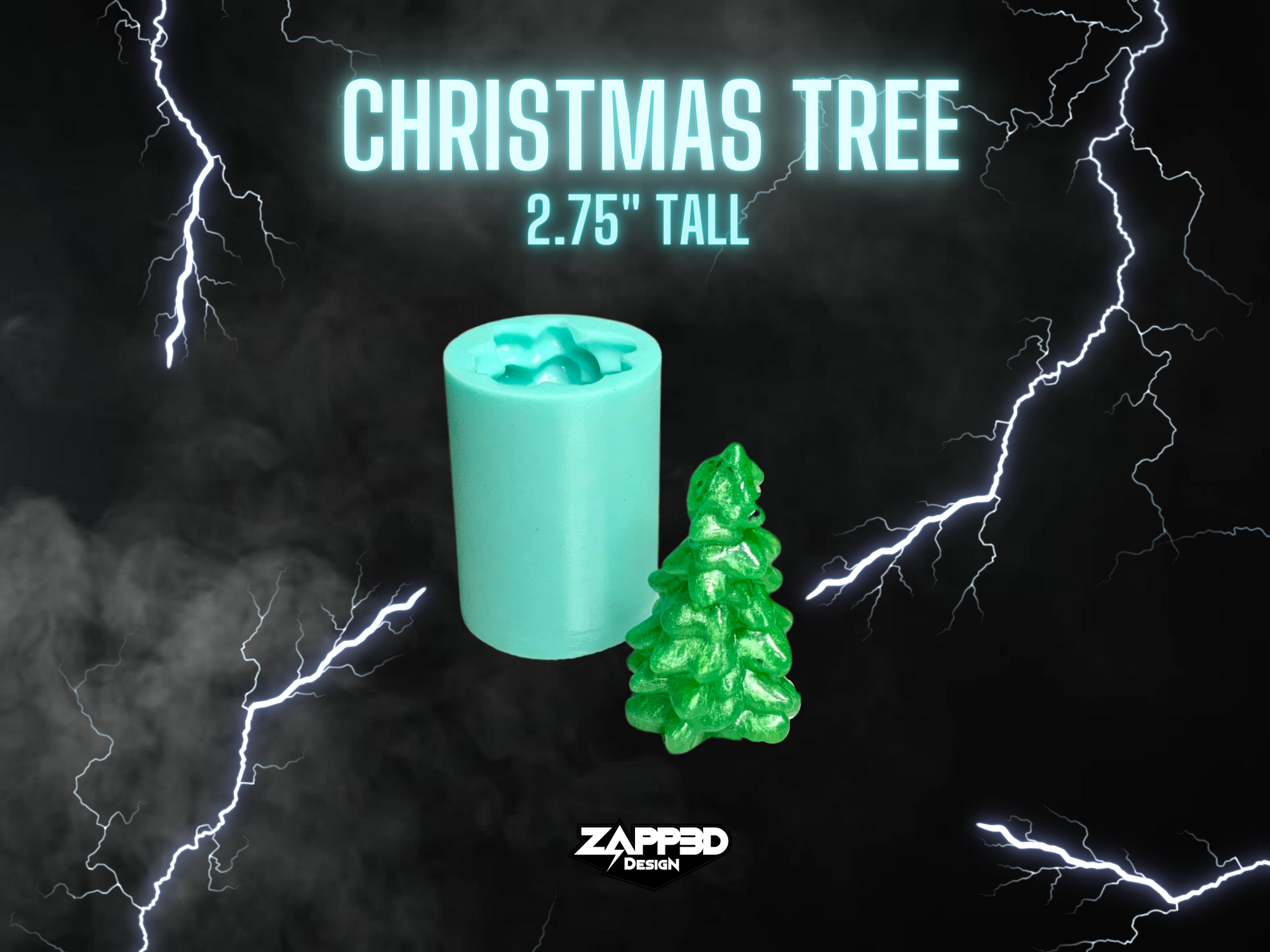 Christmas Tree Mold, 3D Christmas Tree Mold, Holiday Mold, Christmas Mold, Tree Mold, 3D Mold, Xmas Tree Mold