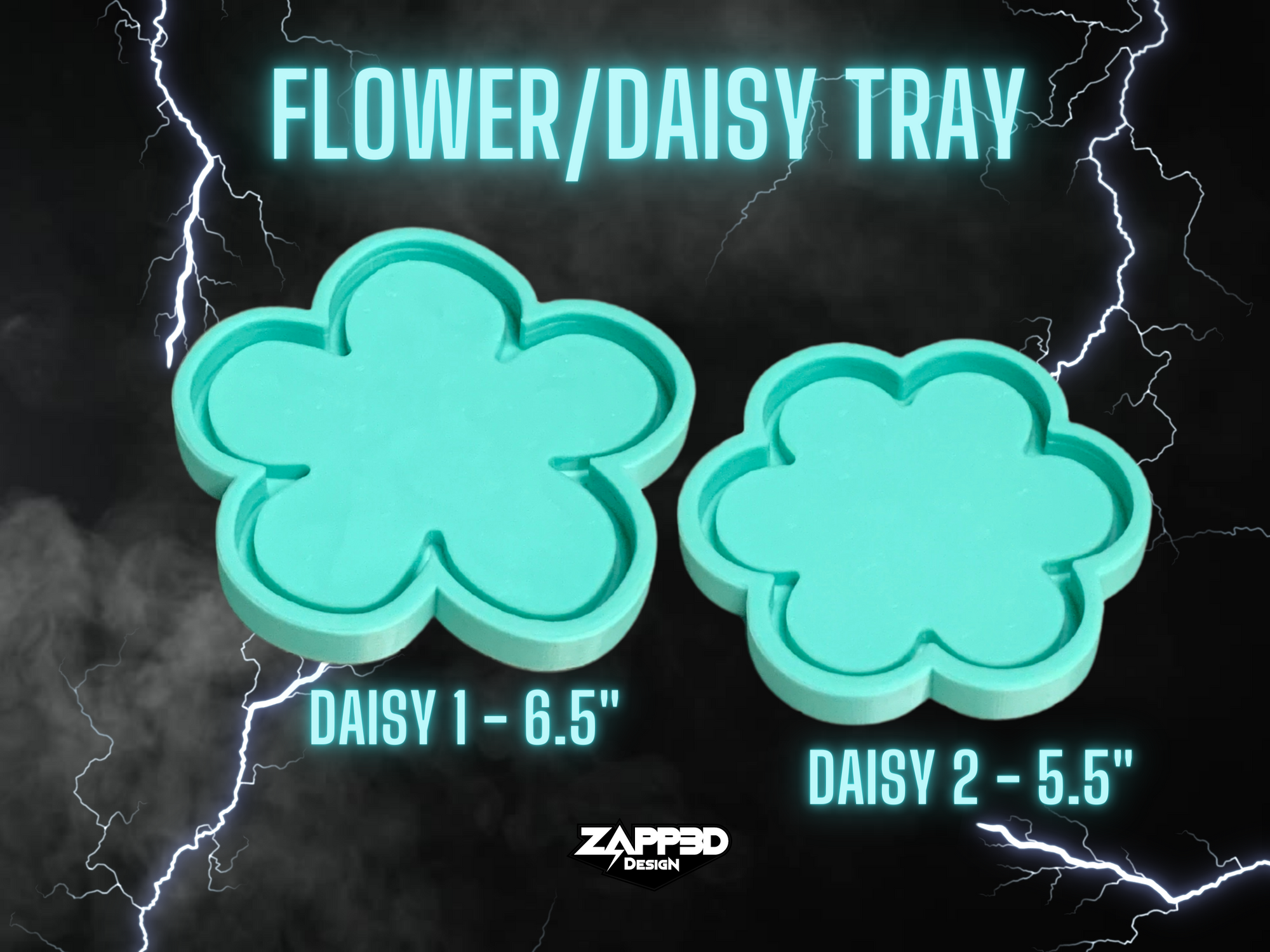 Flower Tray Silicone Mold | Daisy - 2 Styles | Daisy Mold