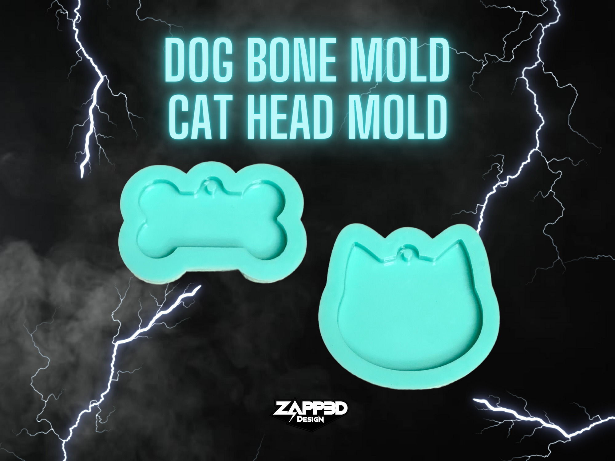 Dog Bone Mold, Cat Head Mold, Pet Tag Molds