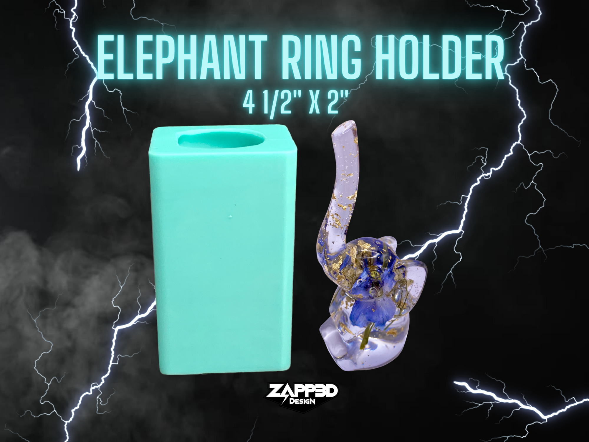 Ring Holder Mold, Elephant Ring Holder Mold | 3 Sizes | Elephant Mold, Ringholder Mold, Silicone Ring Holder Mold, Ring Holder Mold for Resin
