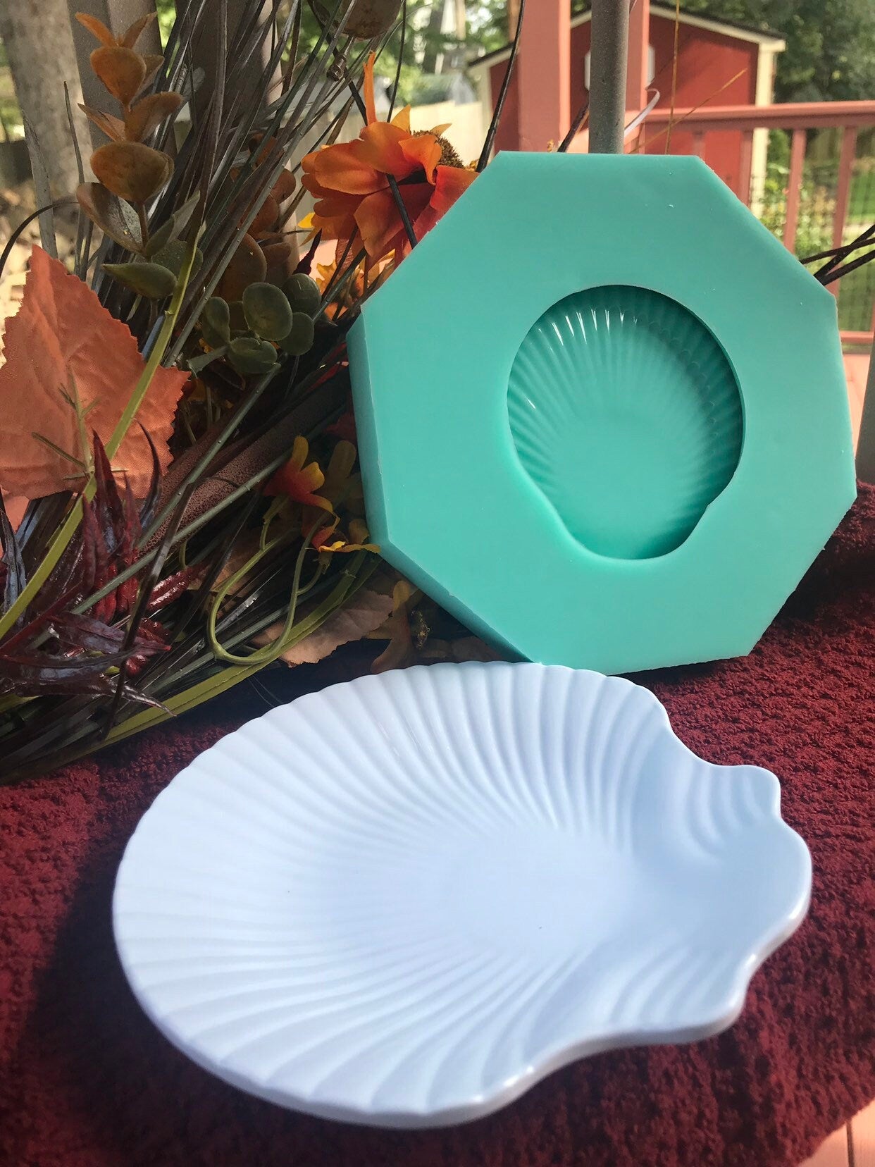 Large Shell Dish Silicone Mold for Resin Crafting