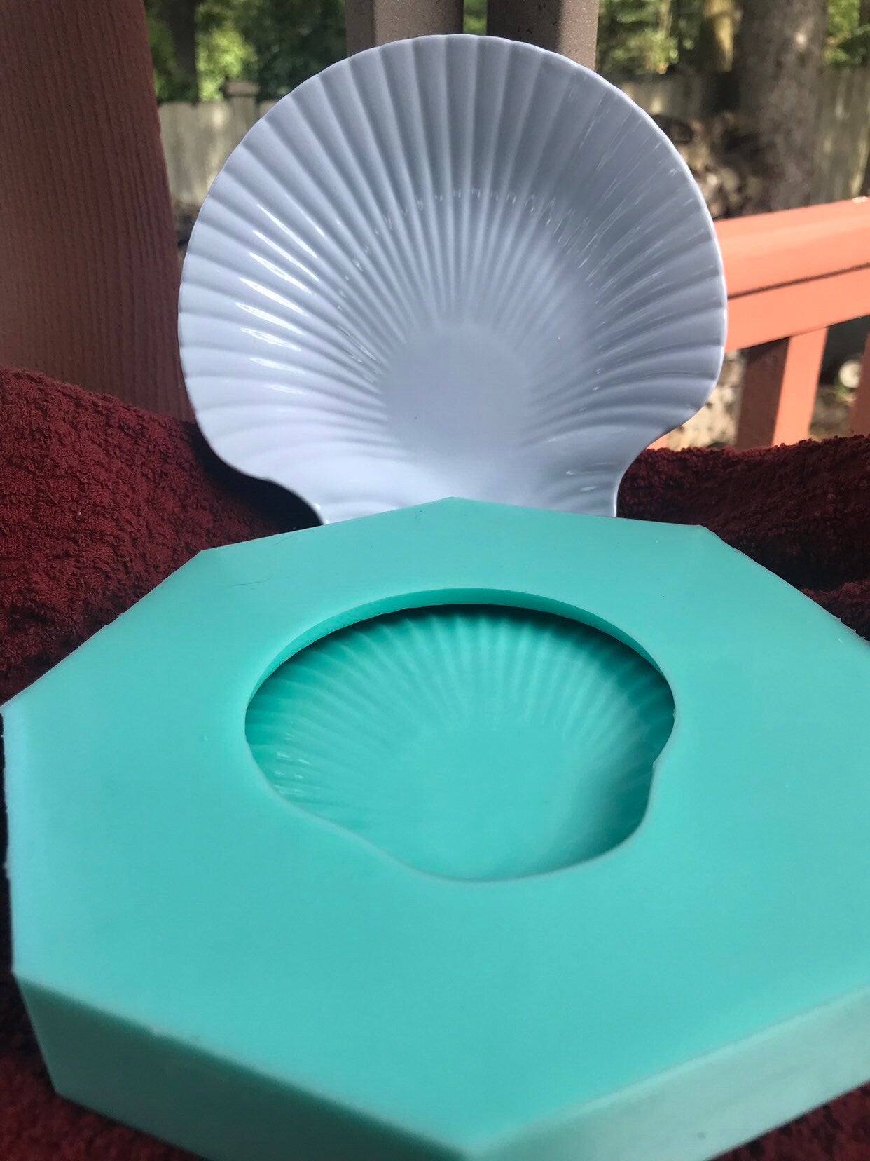 Large Shell Dish Silicone Mold for Resin Crafting