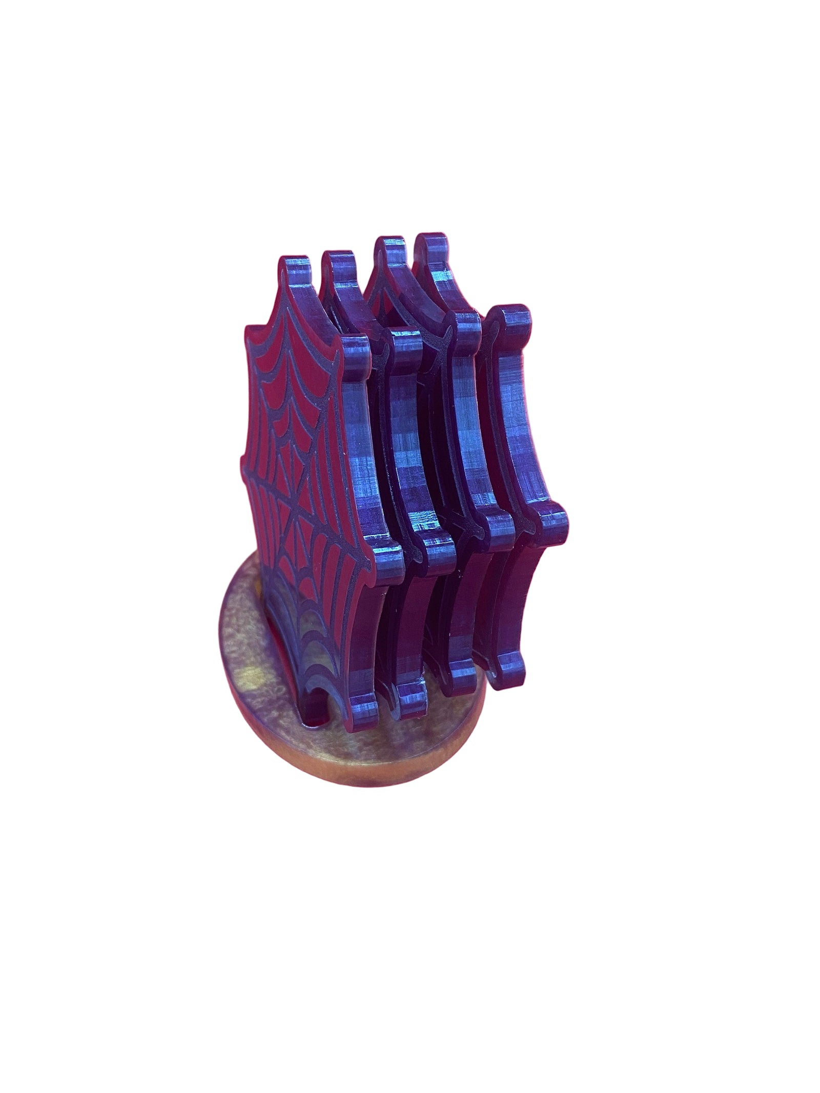 Spiderweb Coaster Mold Set | 4.5" | Halloween Mold