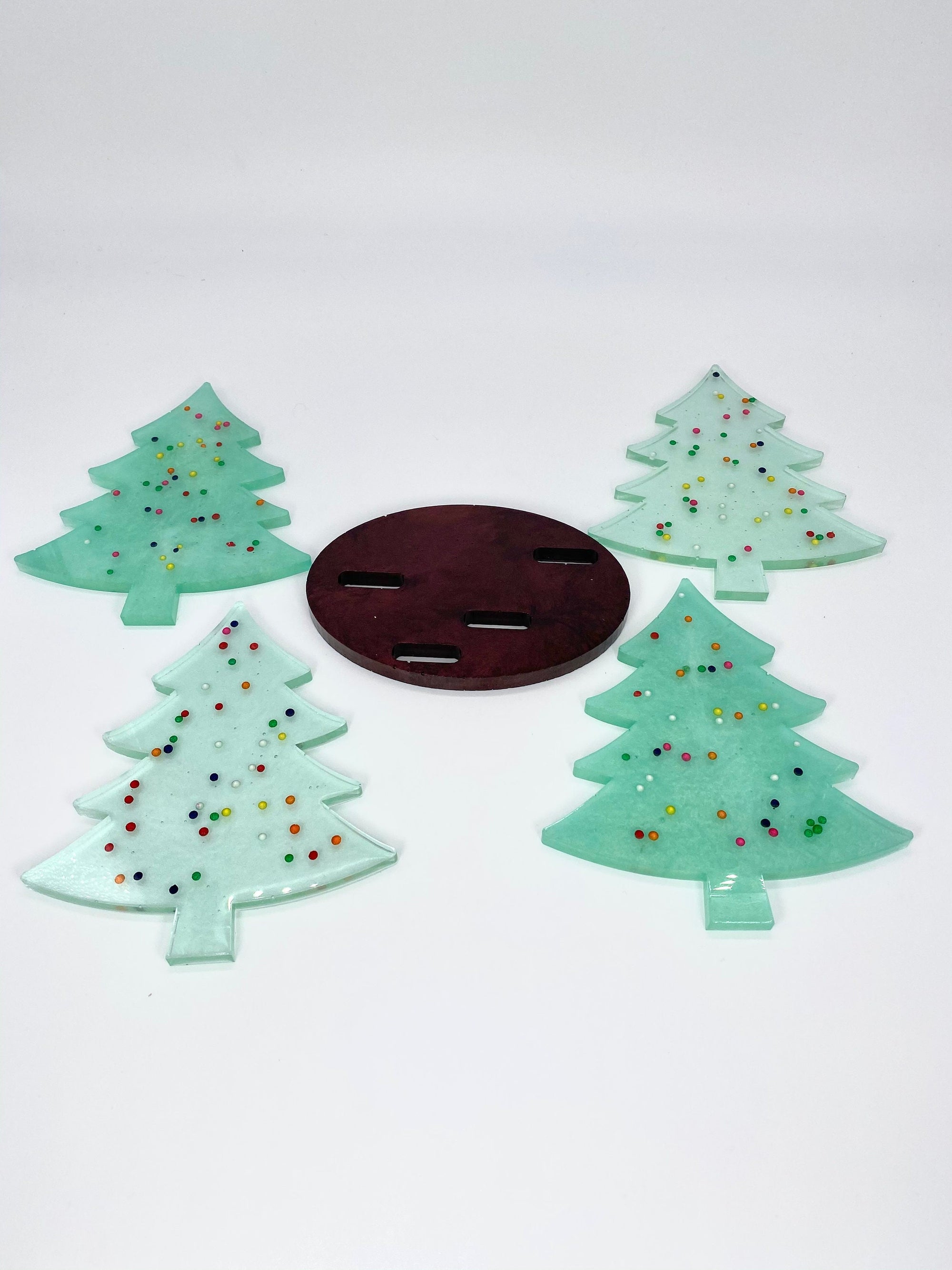 Coaster Mold Set, Tree Coaster Molds, Christmas Mold