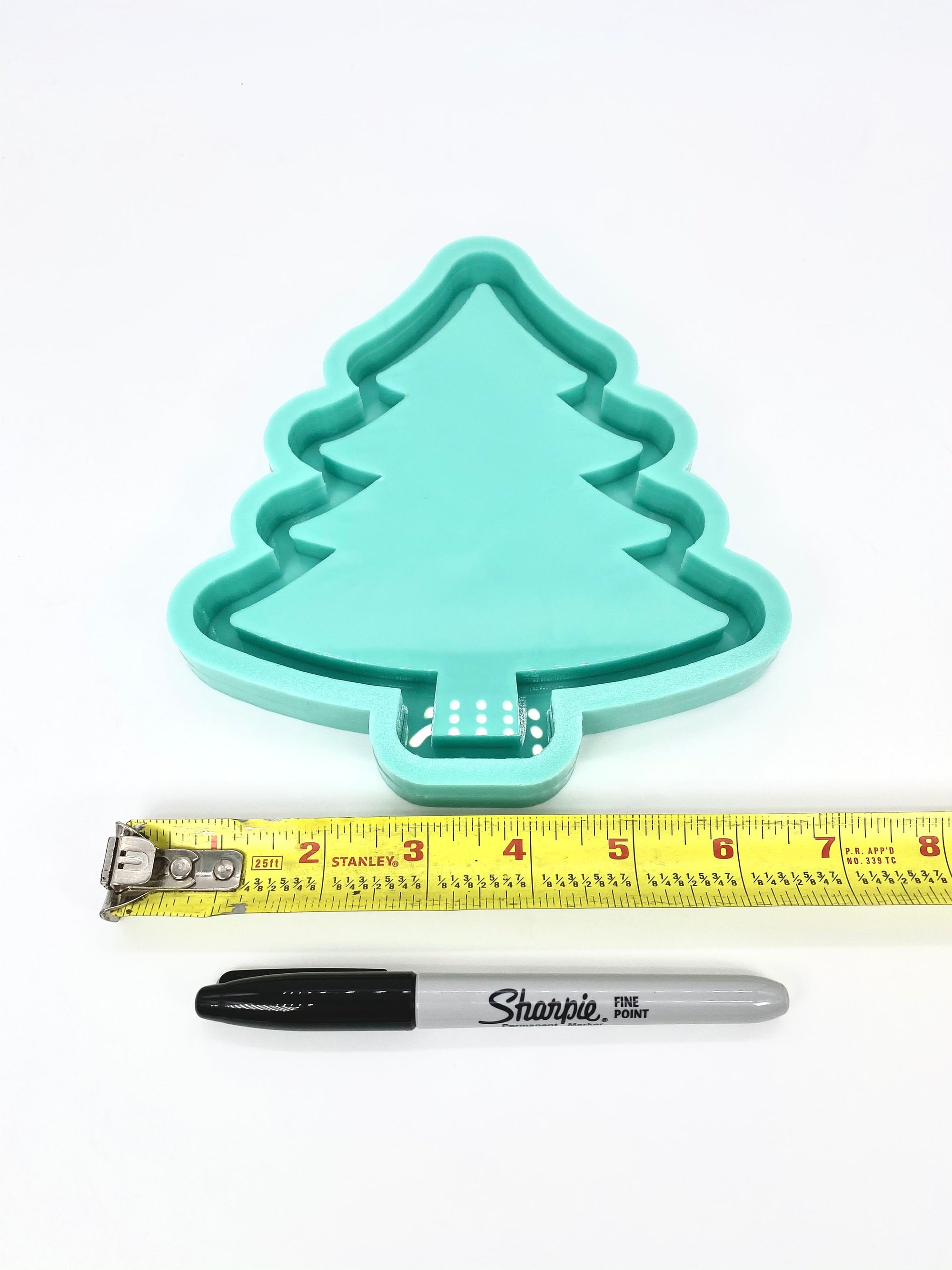 Christmas Tree Tray Mold | Sizes - 5", 7", 9" |