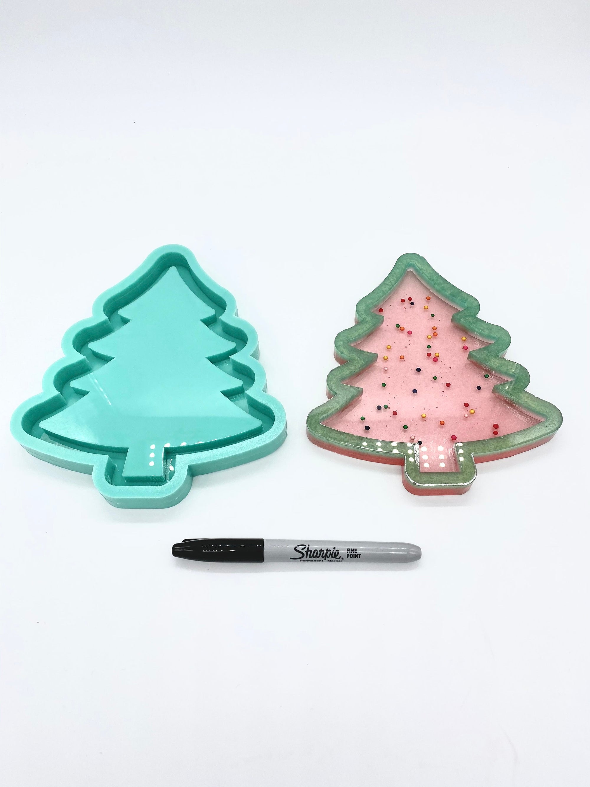 Christmas Tree Tray Mold | Sizes - 5", 7", 9" |