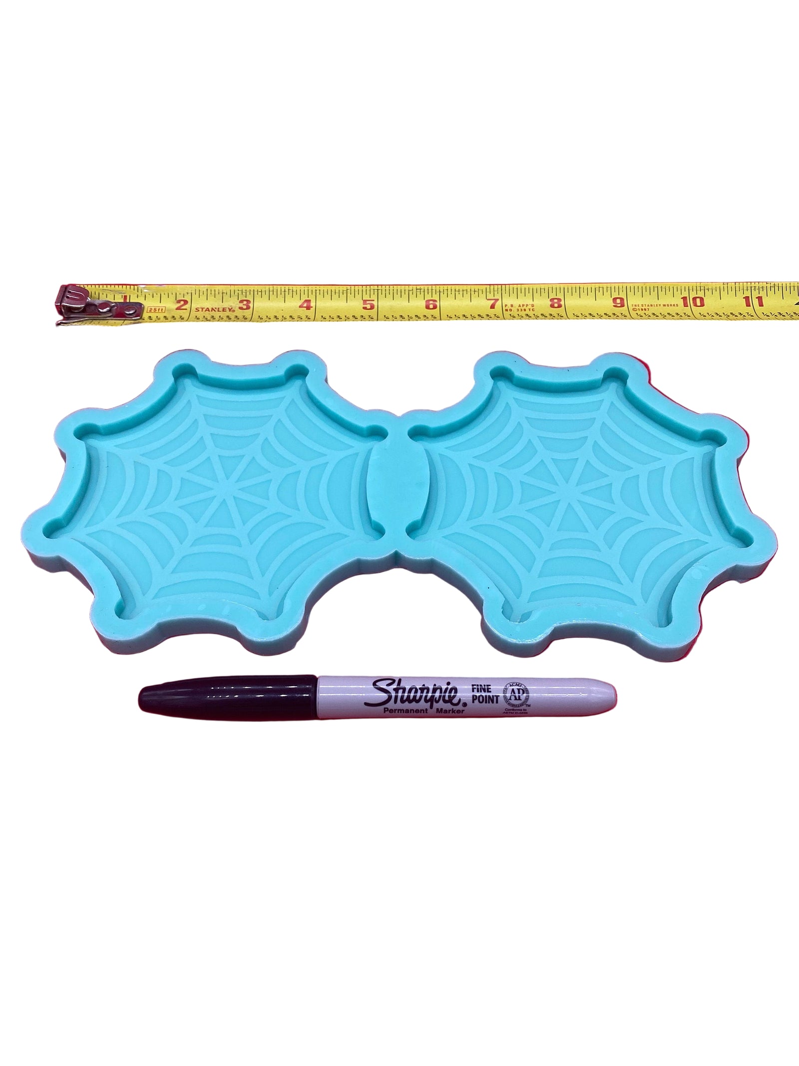 Spiderweb Coaster Mold Set | 4.5" | Halloween Mold