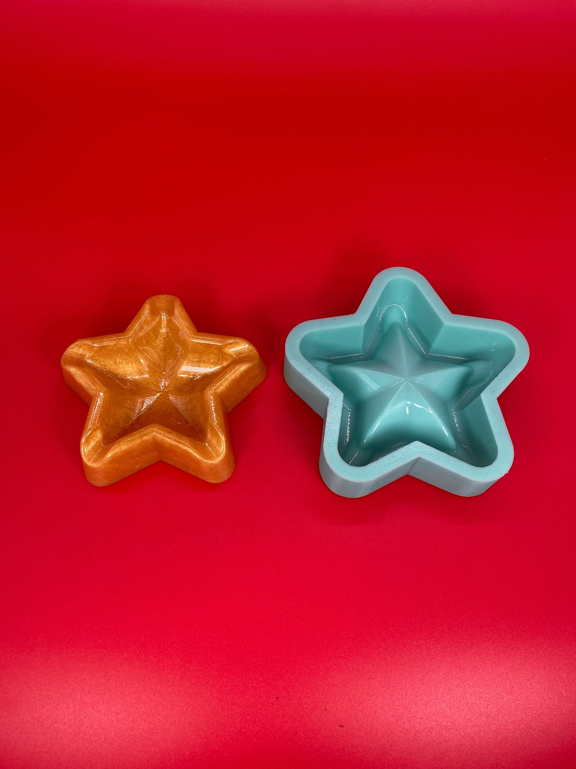 Star Ashtray Shiny Silicone Mold for Resin Crafting Rolling Tray Coin Dish Jewelry Holder Ring Dish Silicon Mould Shiney