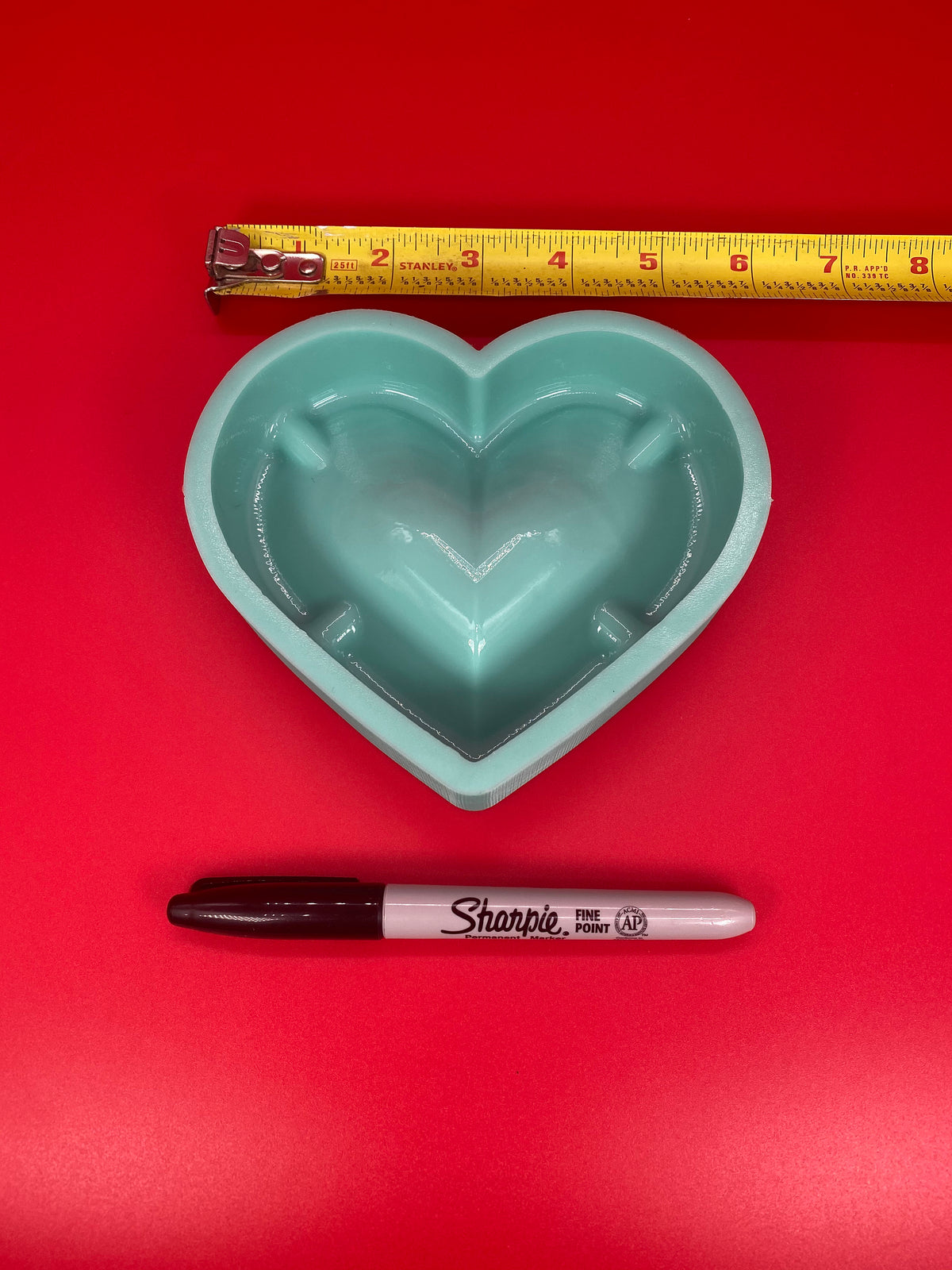 Heart Ashtray Mold, Ashtray Silicone Mold, Heart Molds