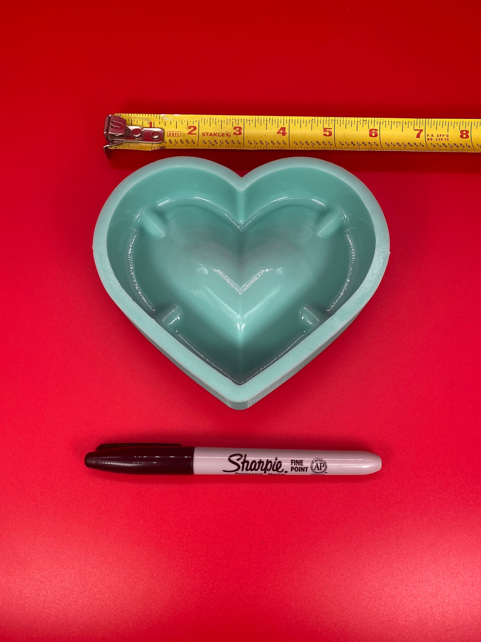 Heart Ashtray Mold, Ashtray Silicone Mold, Heart Molds